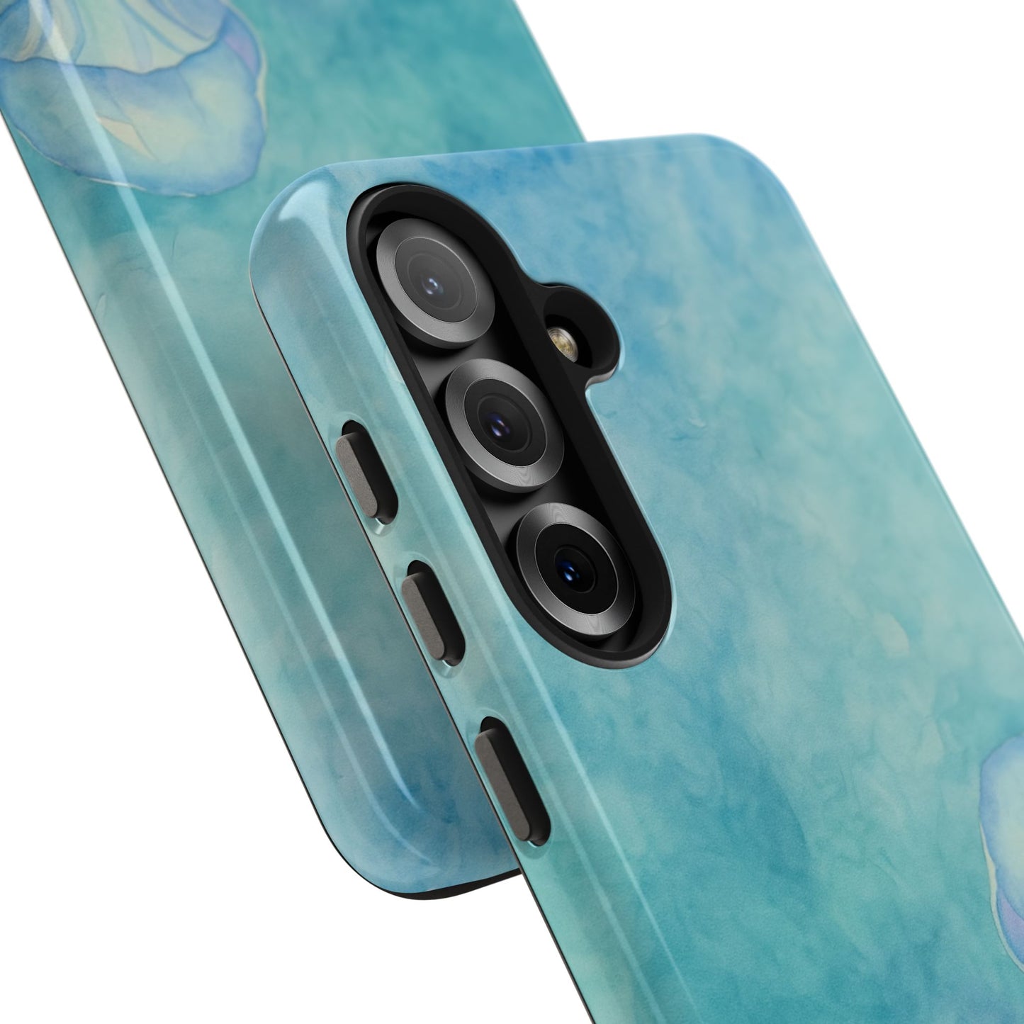 Sea-Blue Jellyfish - Protective Phone Case