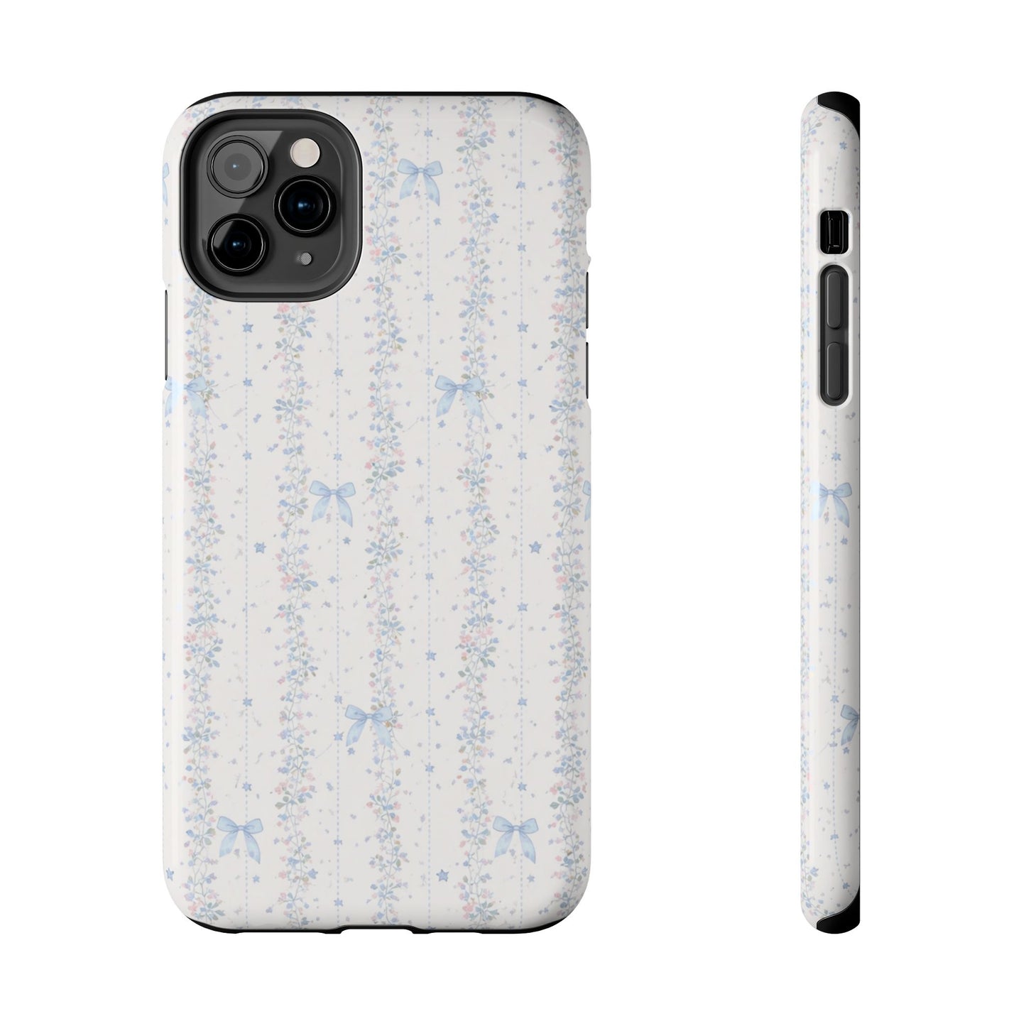 Bows and Stripes - Protective Phone Case