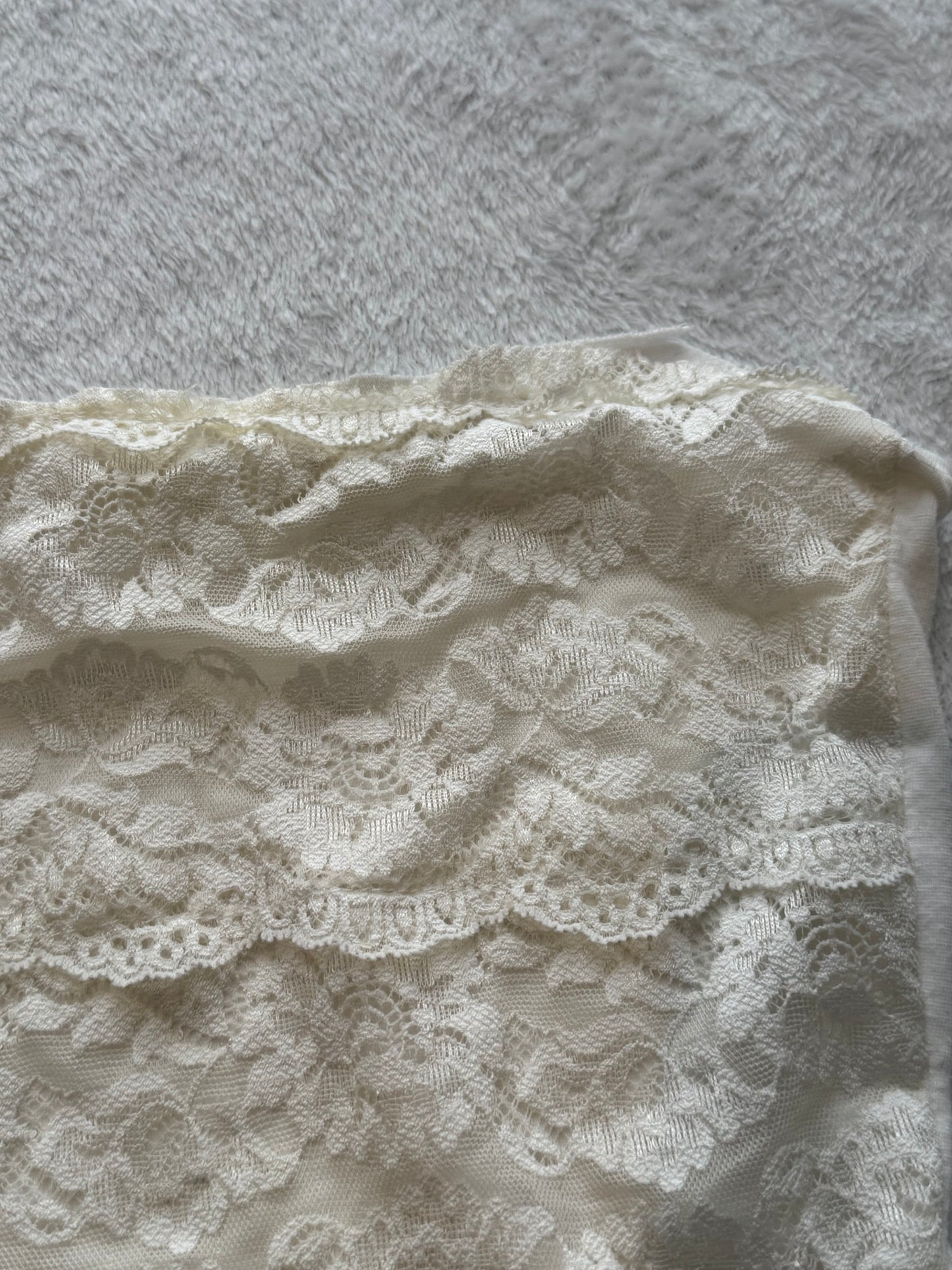 White Lace Tube Top