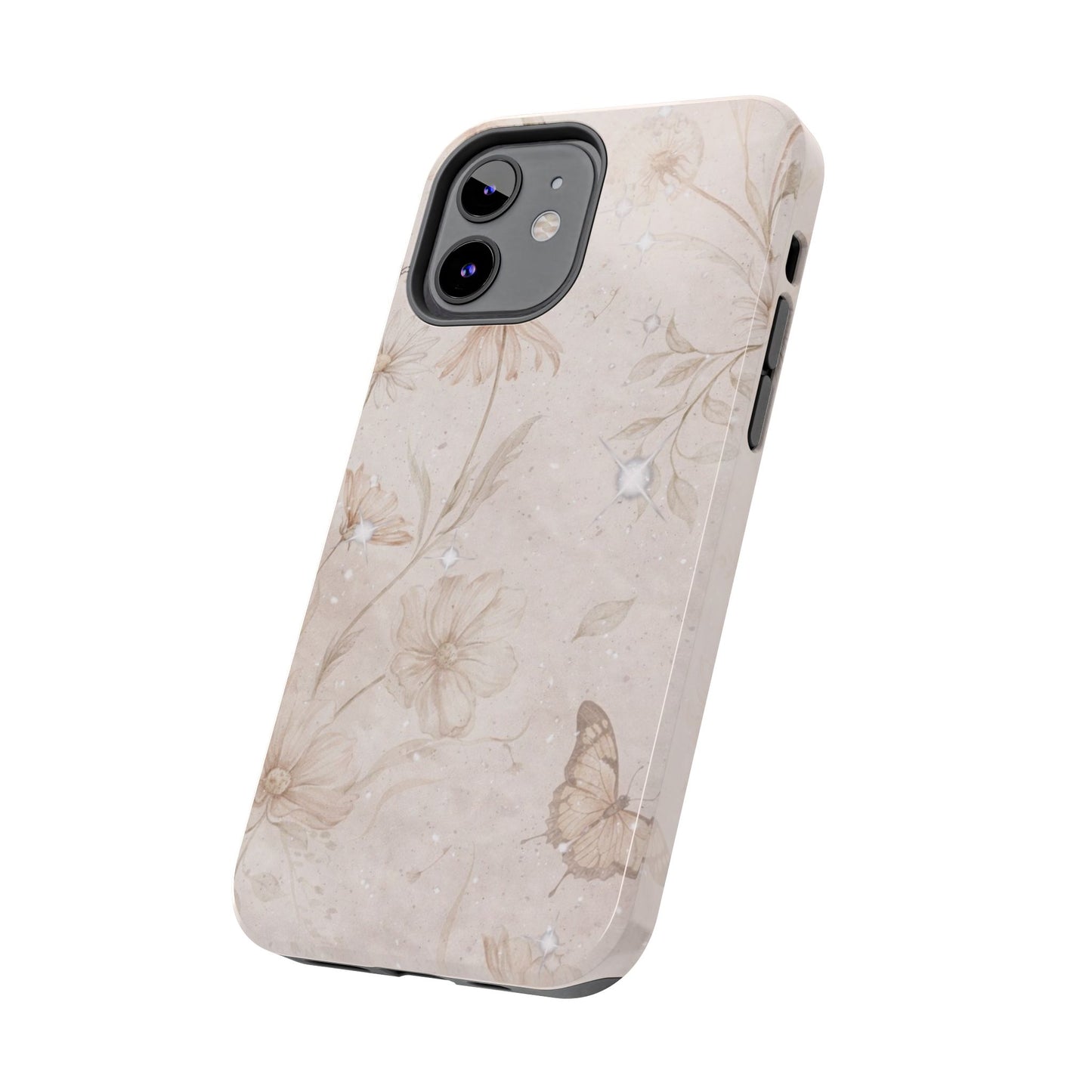 Beige Bloom - Protective Phone Case