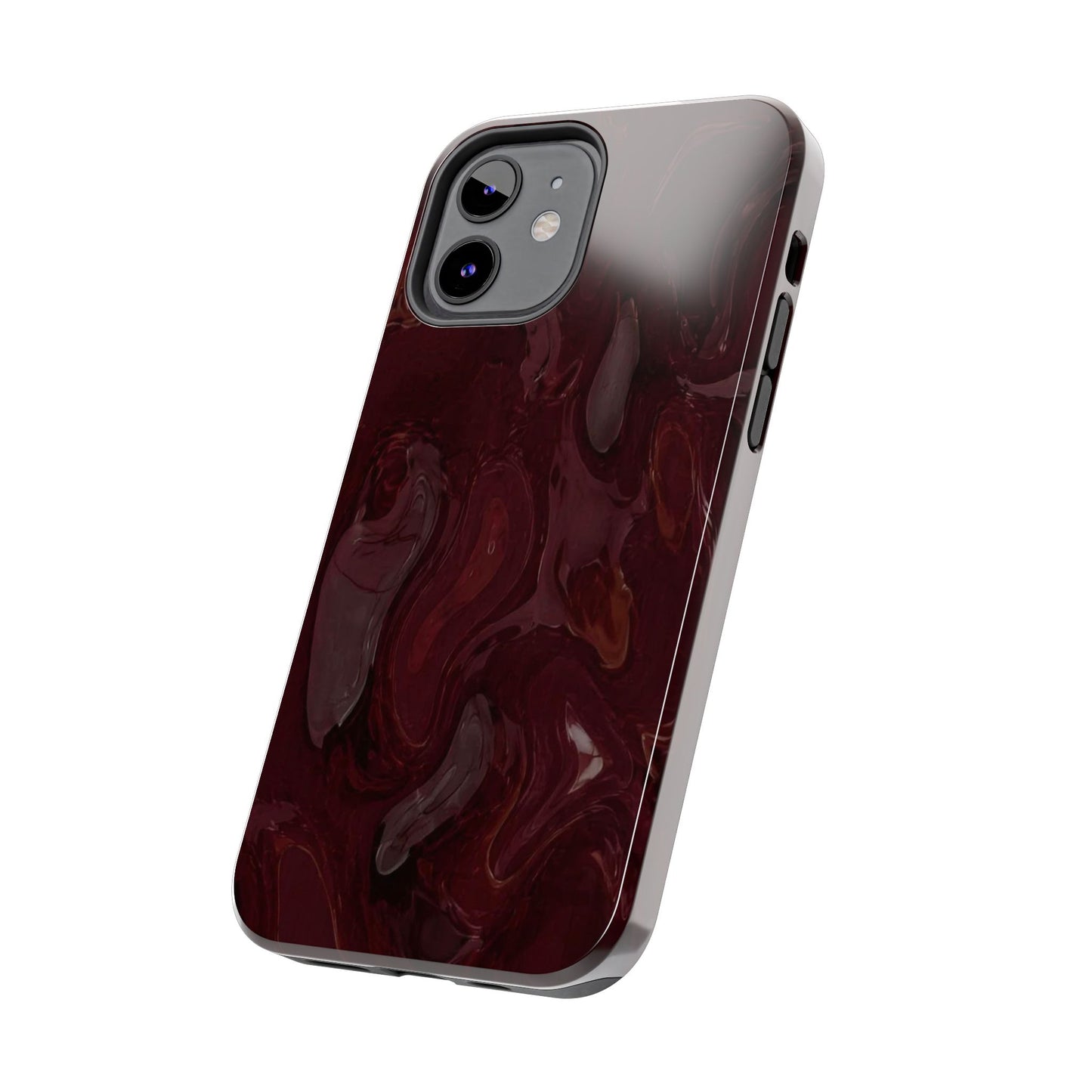 Glossy Maroon - Protective Phone Case