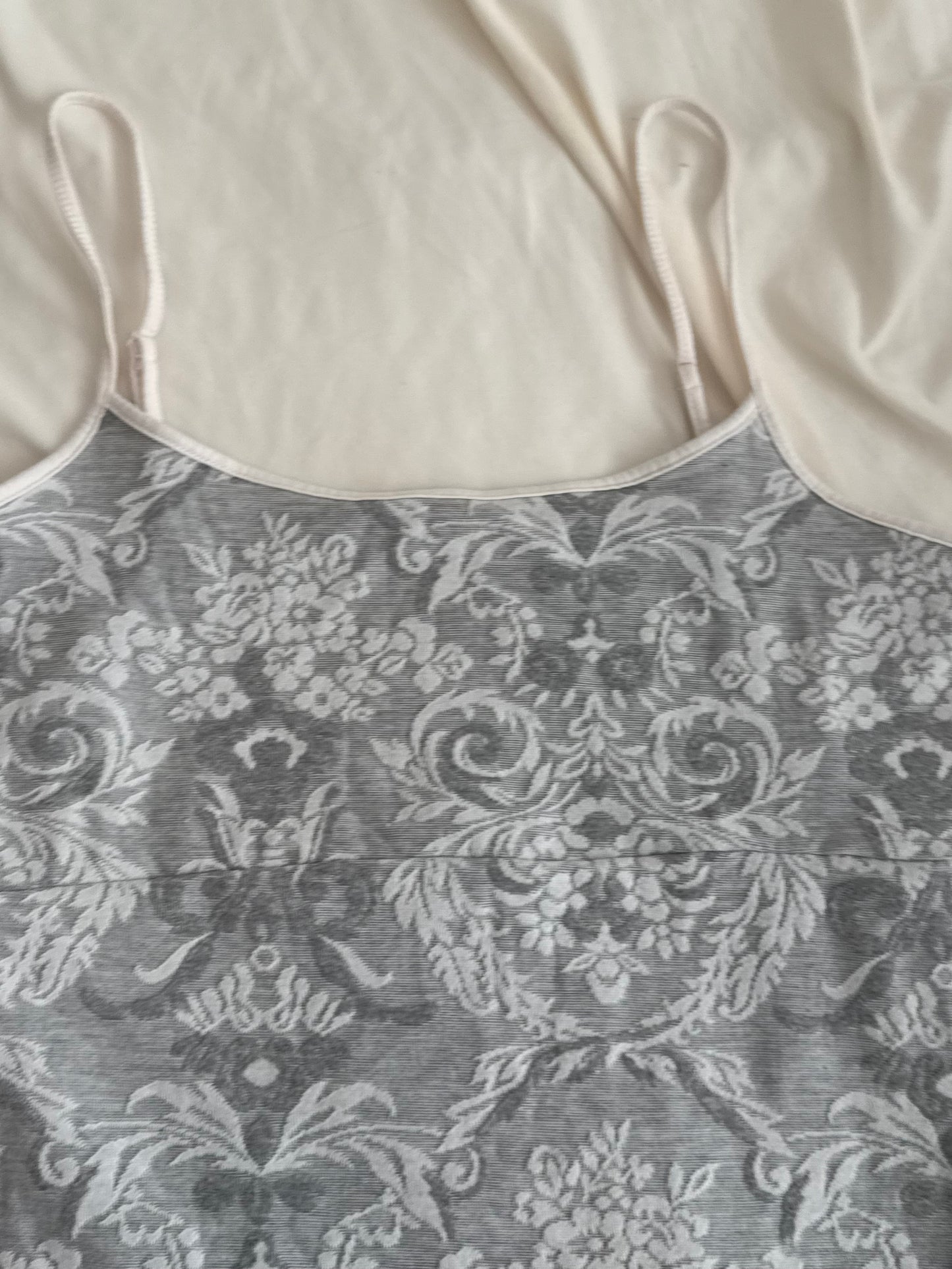 Grey Babydoll Cami with Pretty Design