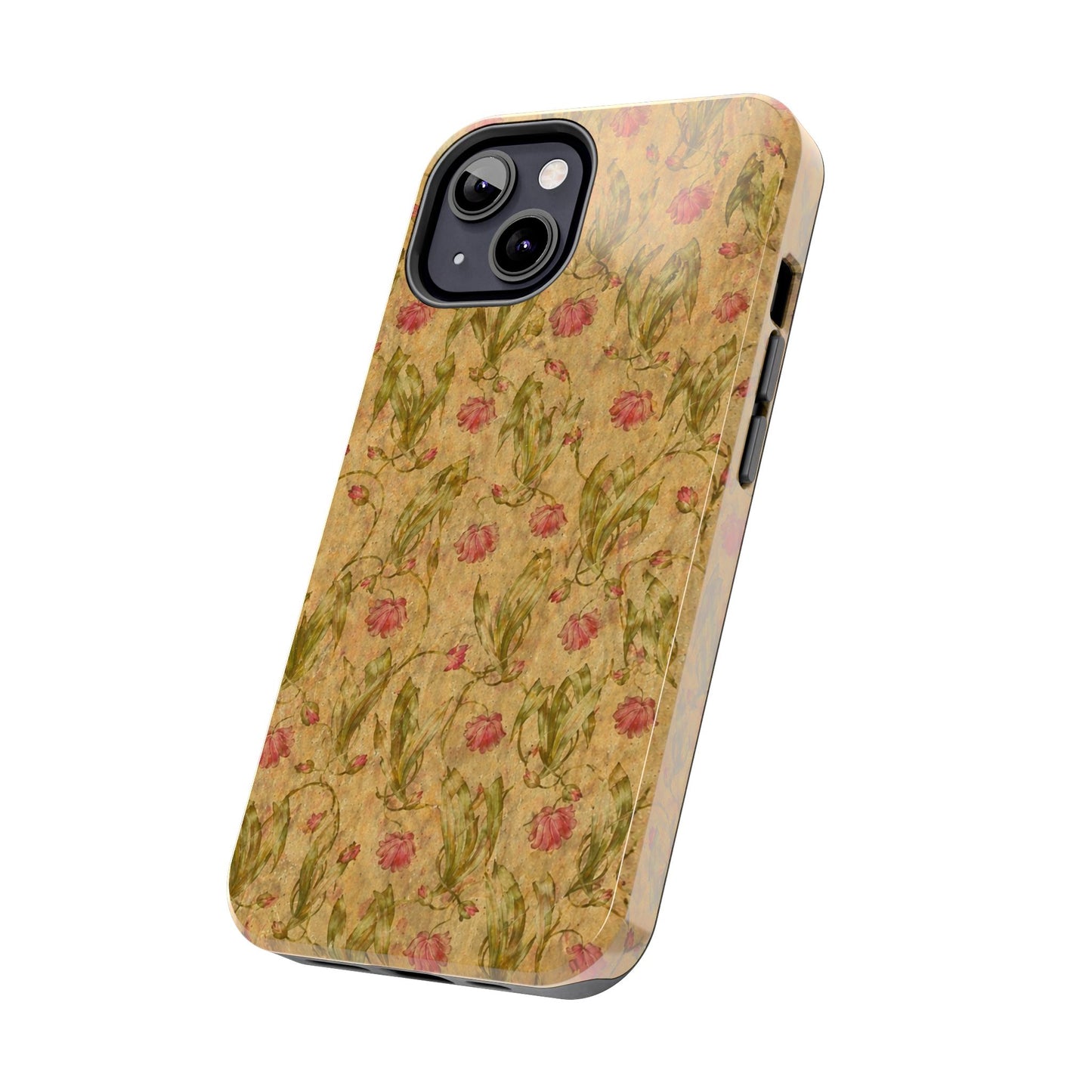 Roses on Aged Paper - Protective Phone Case