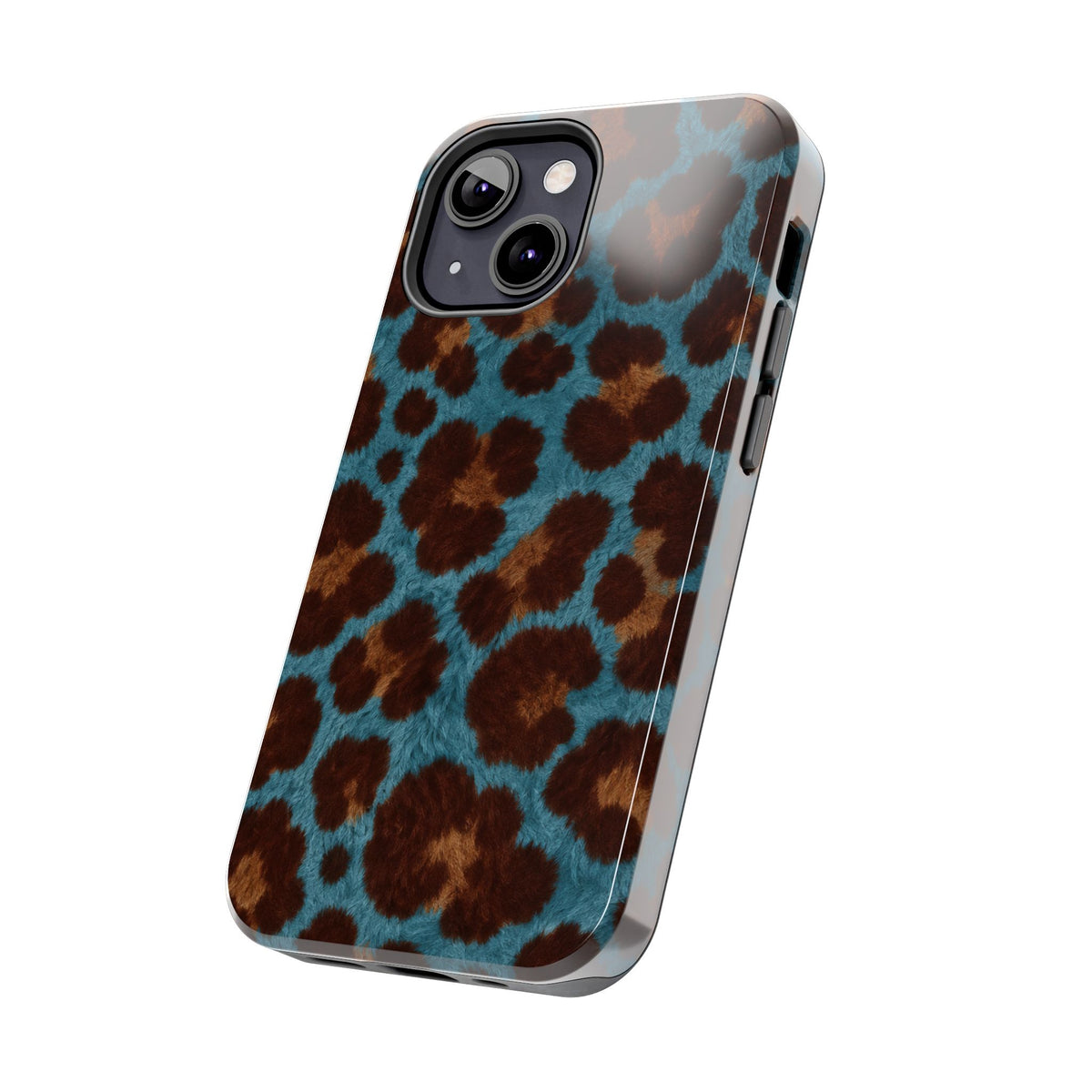 Teal Leopard - Protective Phone Case