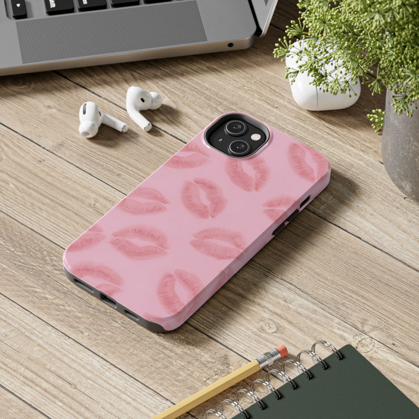 Pink Rosy Kisses - Protective Phone Case