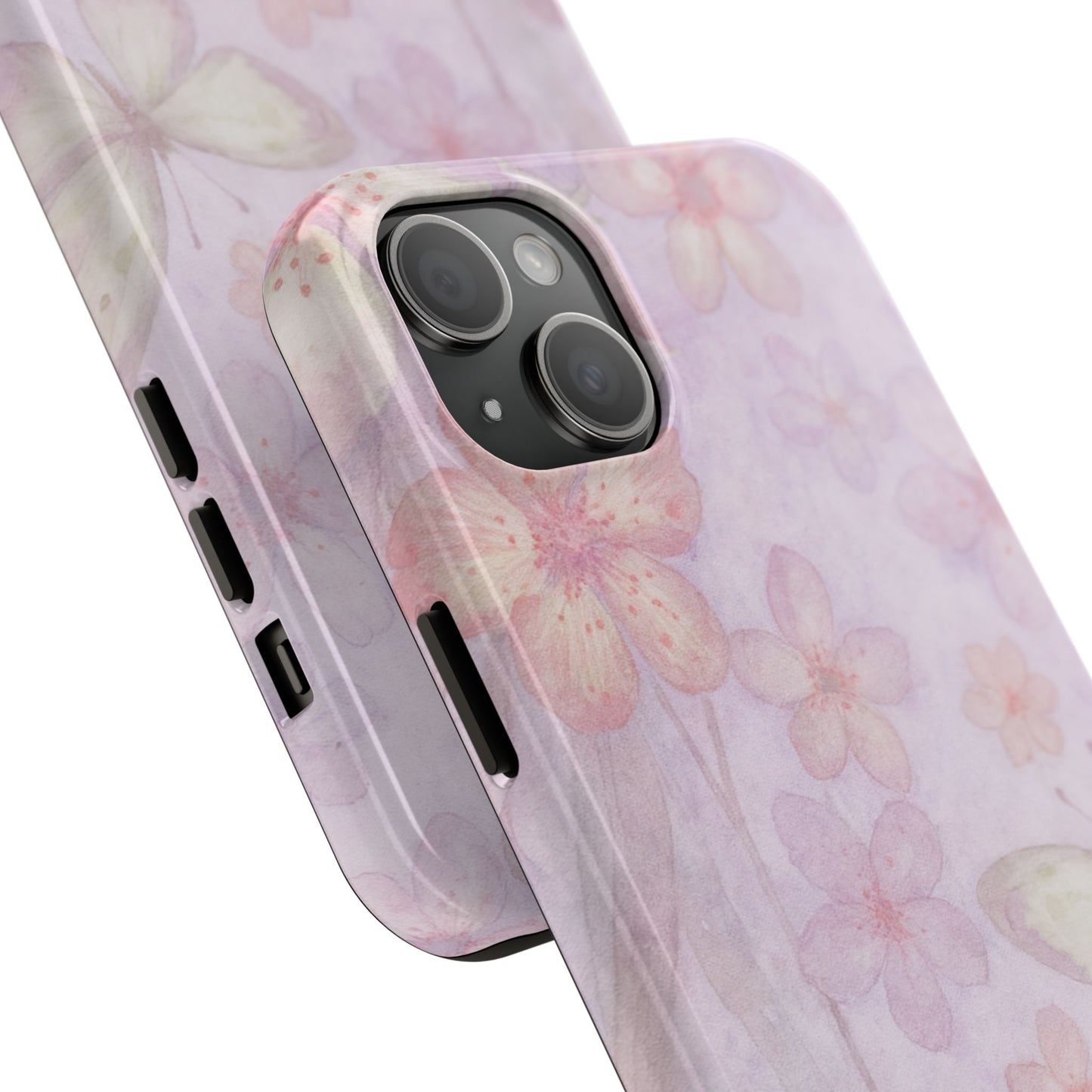 Lilac Butterfly - Protective Phone Case