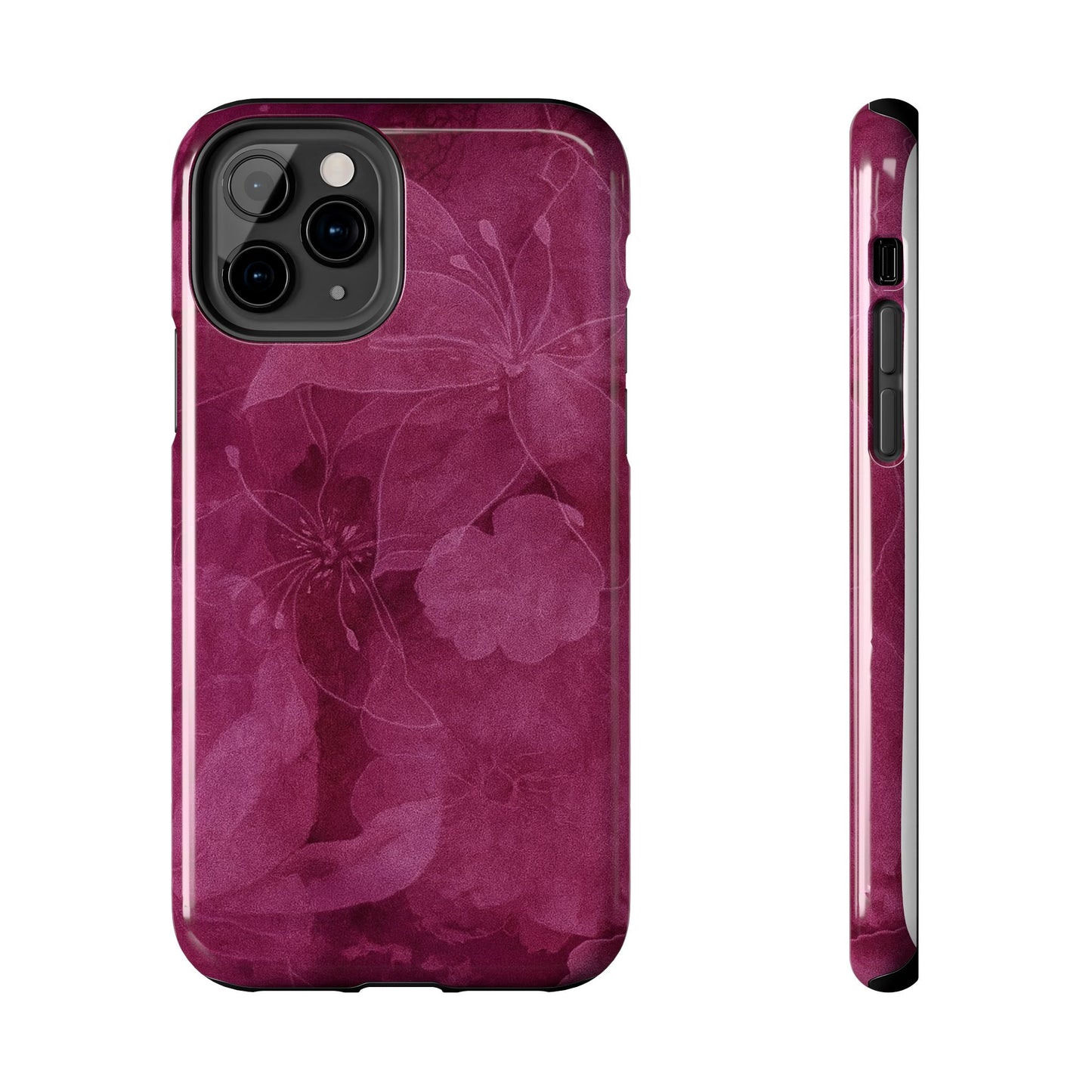 Magenta Petals - Protective Phone Case