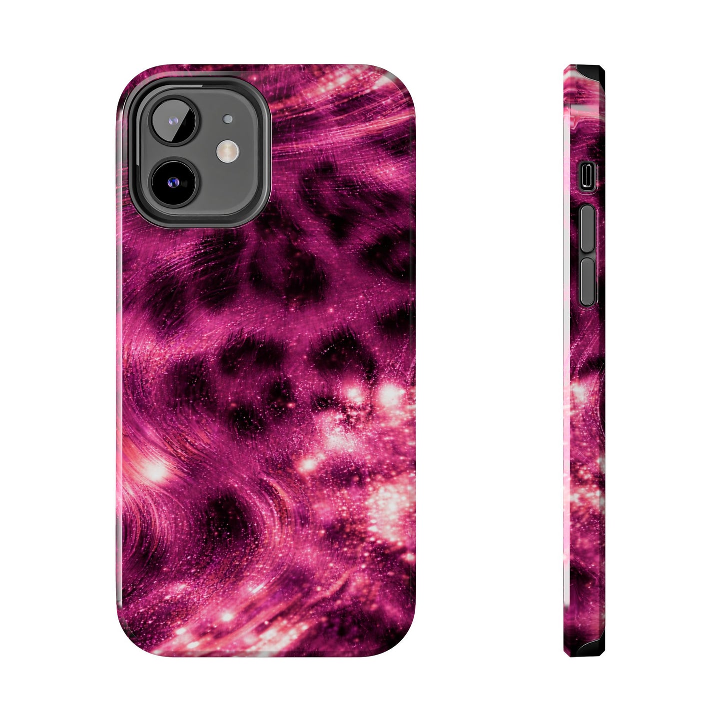 Magenta Y2K Leopard - Protective Phone Case