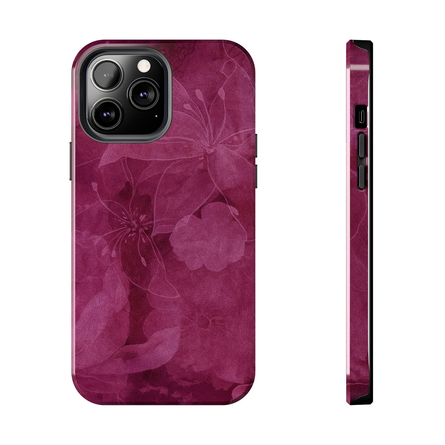 Magenta Petals - Protective Phone Case