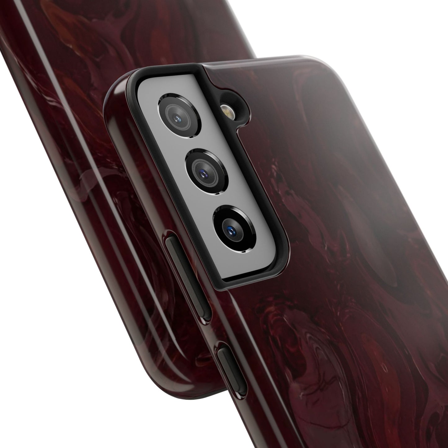 Glossy Maroon - Protective Phone Case
