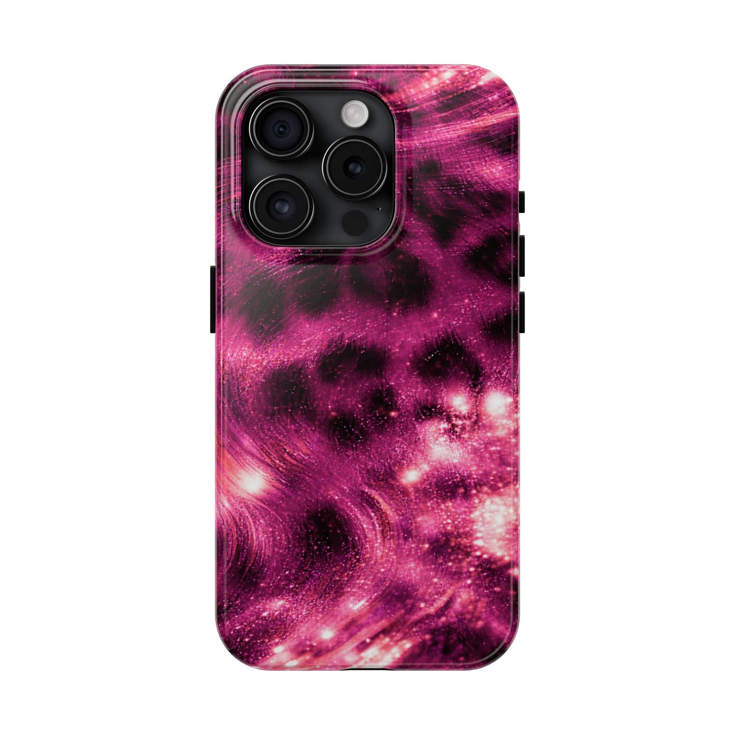 Magenta Y2K Leopard - Protective Phone Case