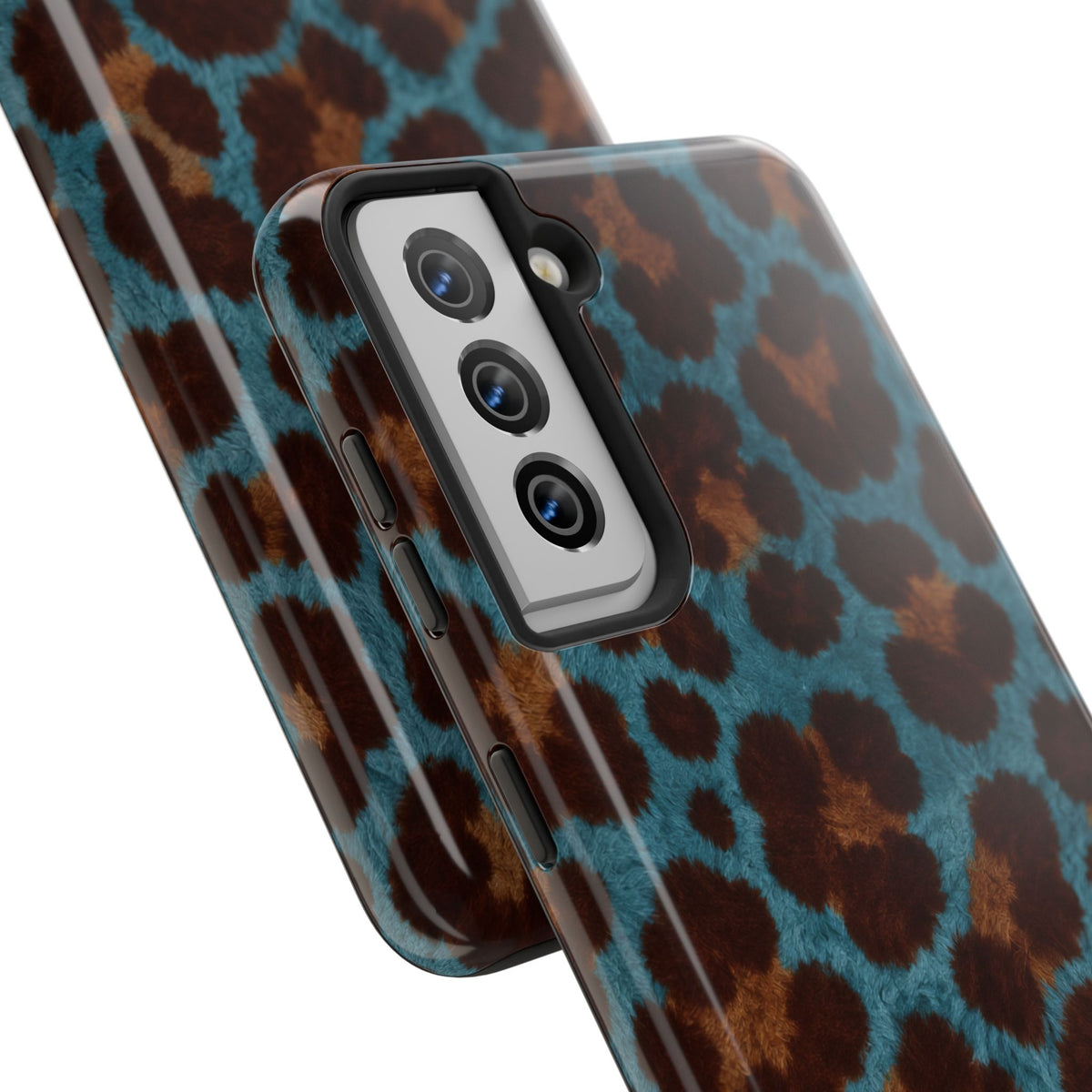Teal Leopard - Protective Phone Case