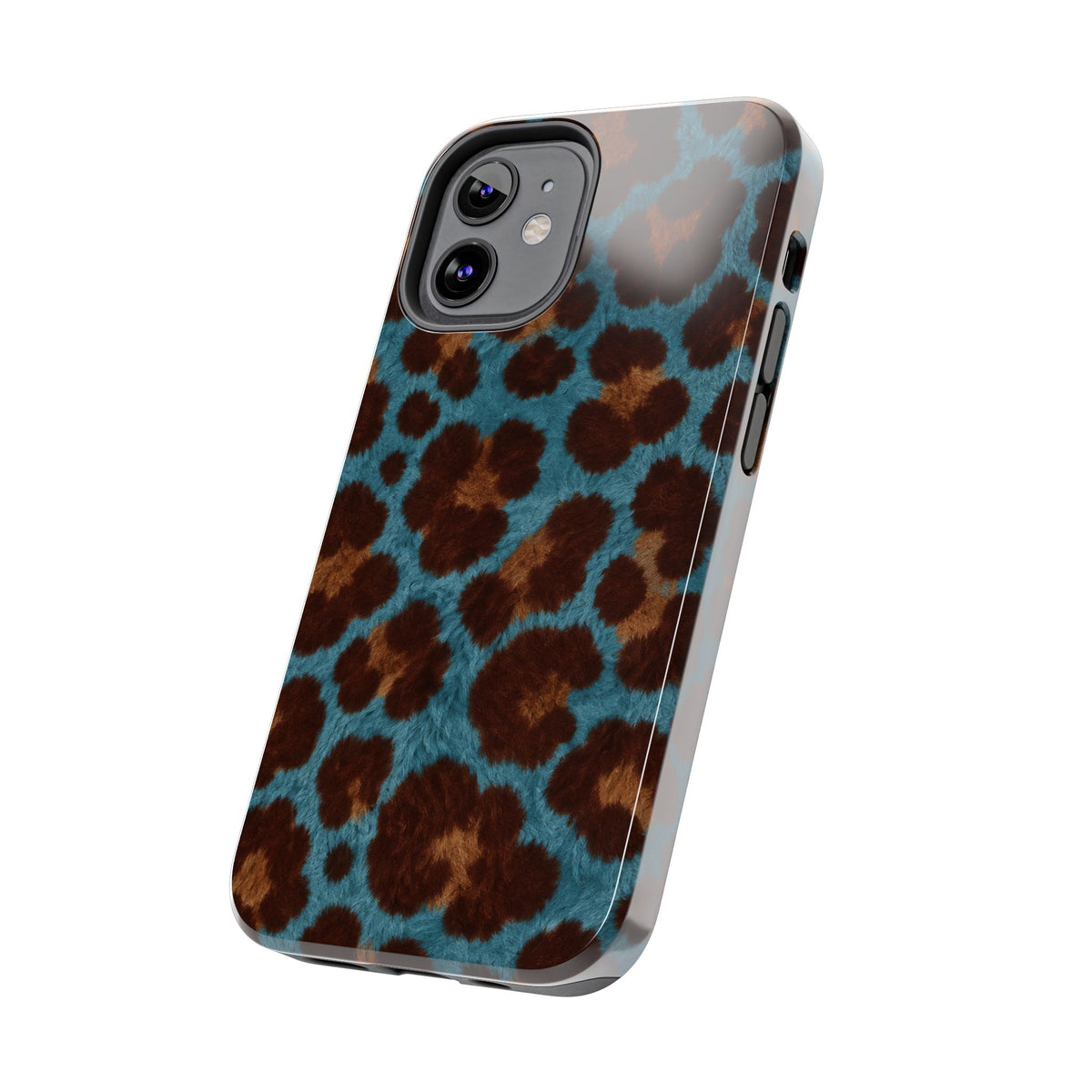 Teal Leopard - Protective Phone Case