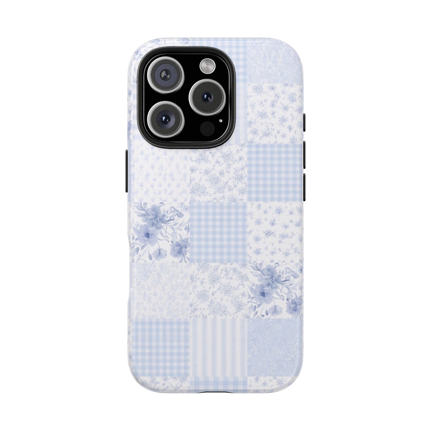 Baby Blue Plaid - Protective Phone Case