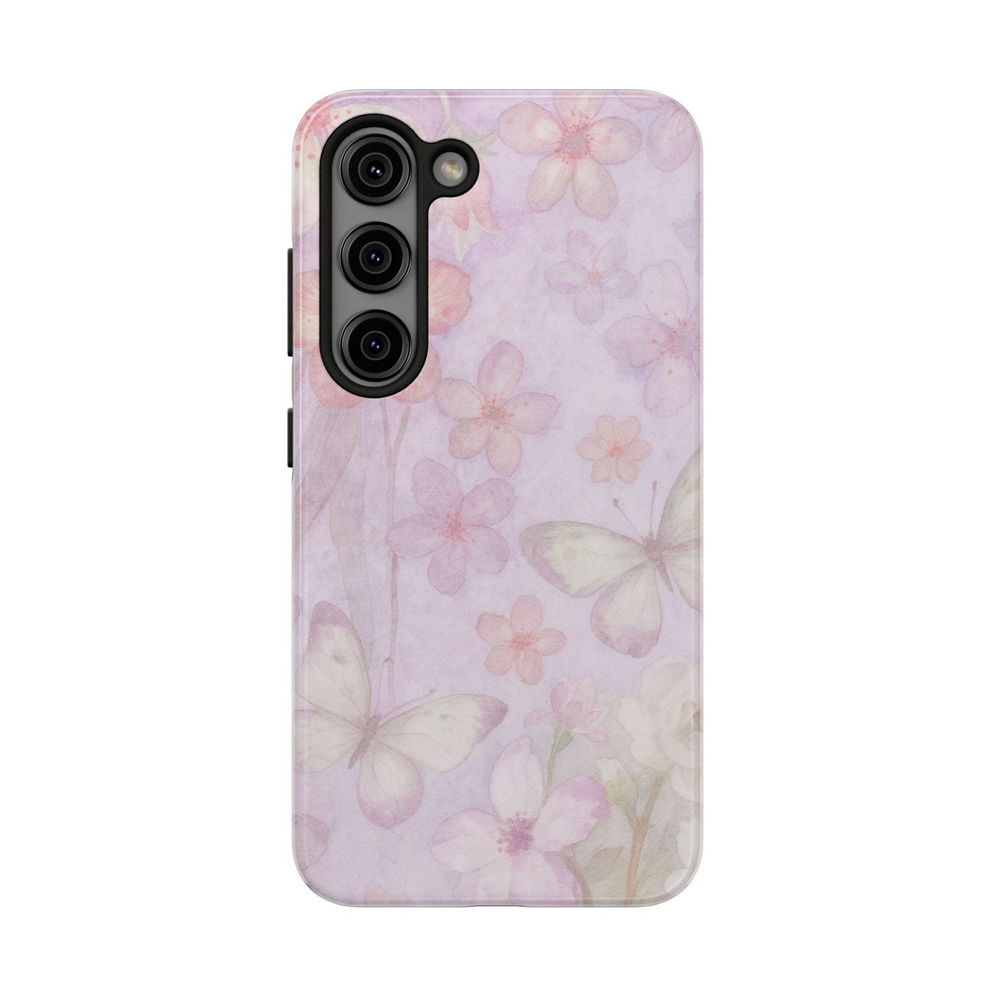 Lilac Butterfly - Protective Phone Case