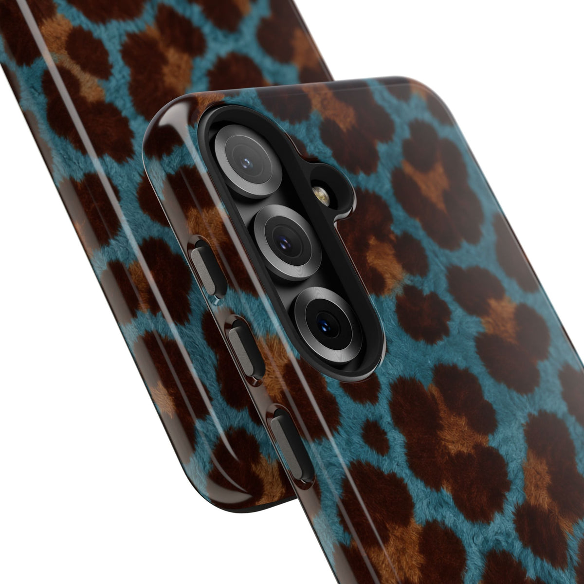 Teal Leopard - Protective Phone Case