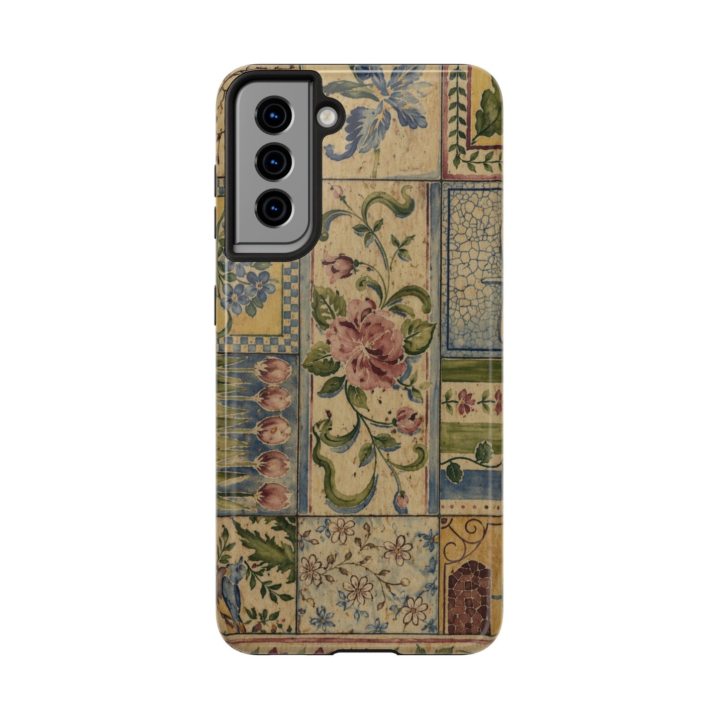 Vintage Floral Patchwork - Protective Phone Case
