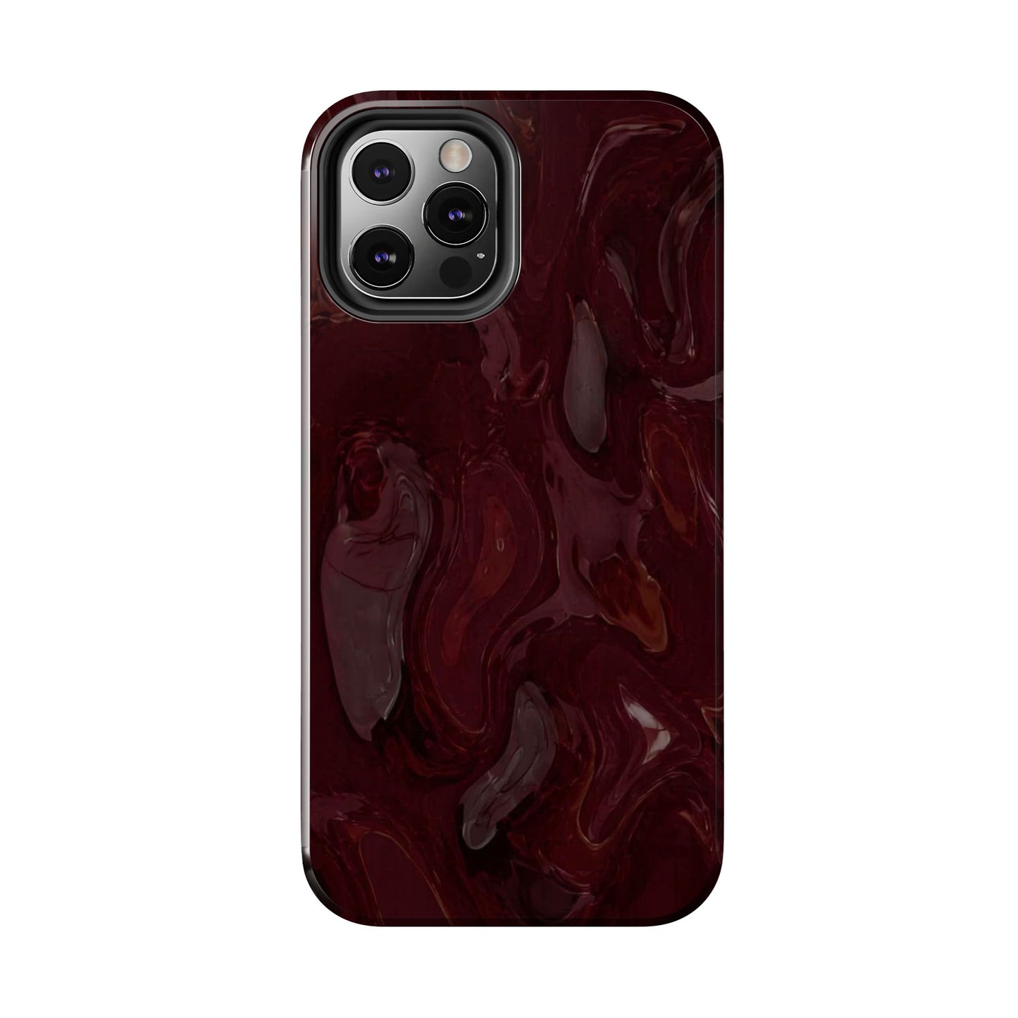 Glossy Maroon - Protective Phone Case