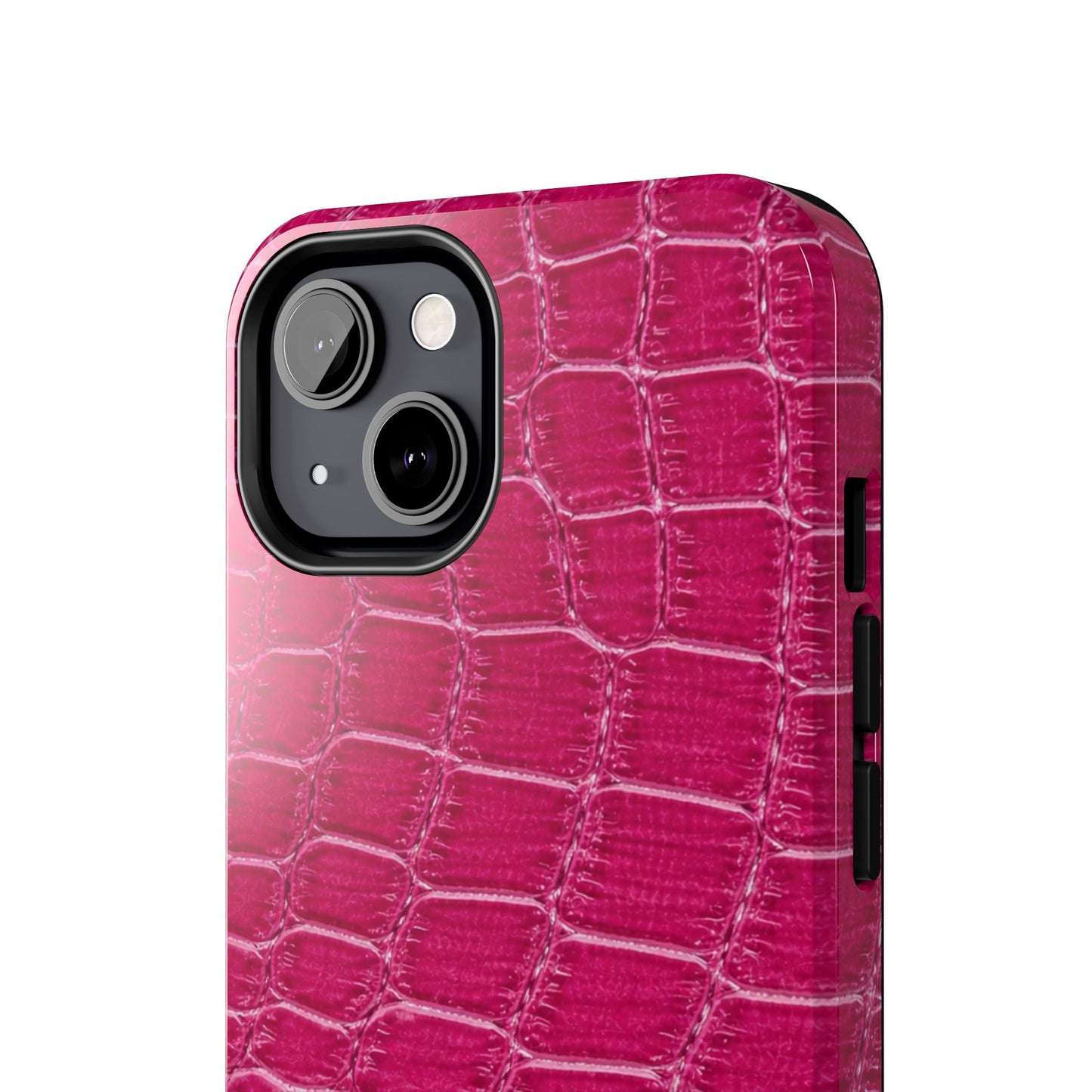 Pink Crocodile Pattern - Protective Phone Case