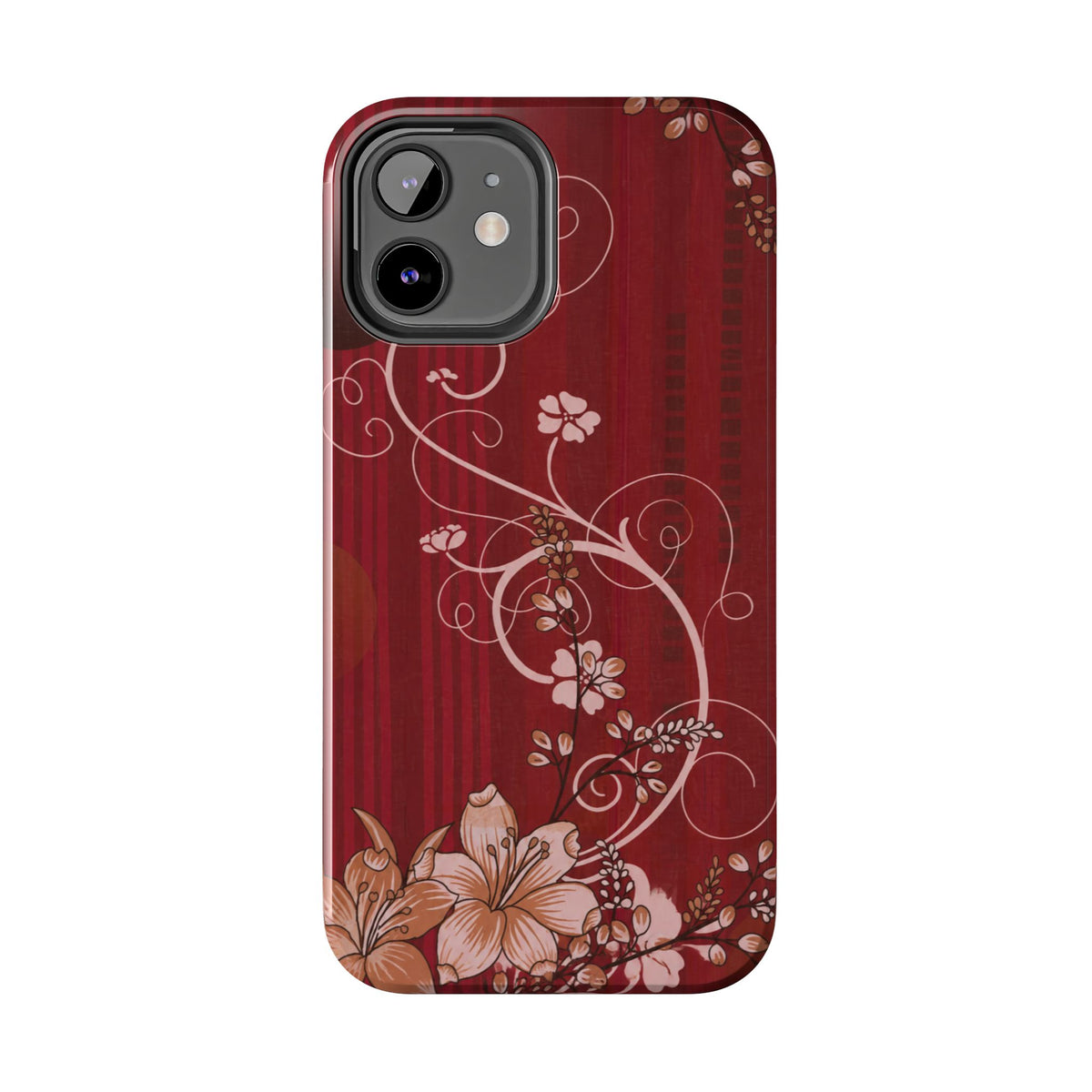 Crimson Bloom - Protective Phone Case