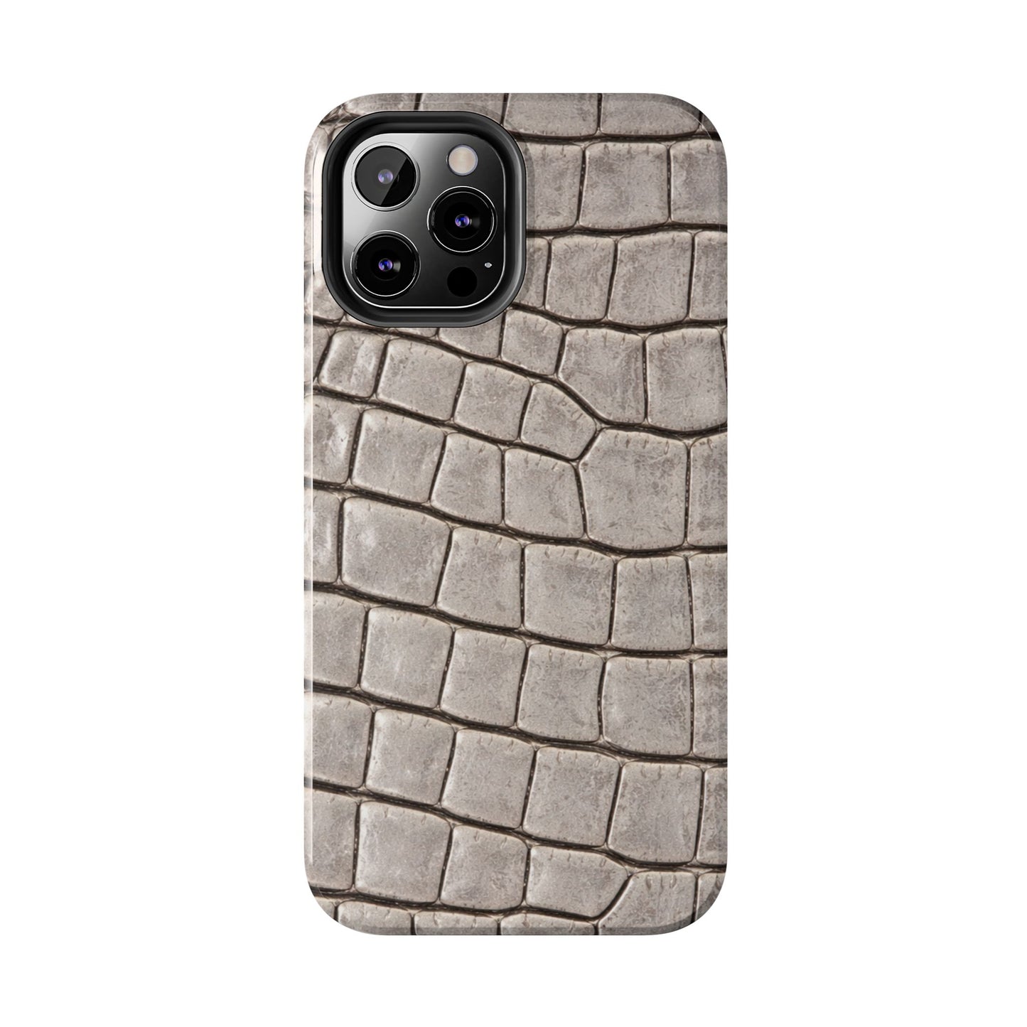 2000s Grey Crocodile - Protective Phone Case