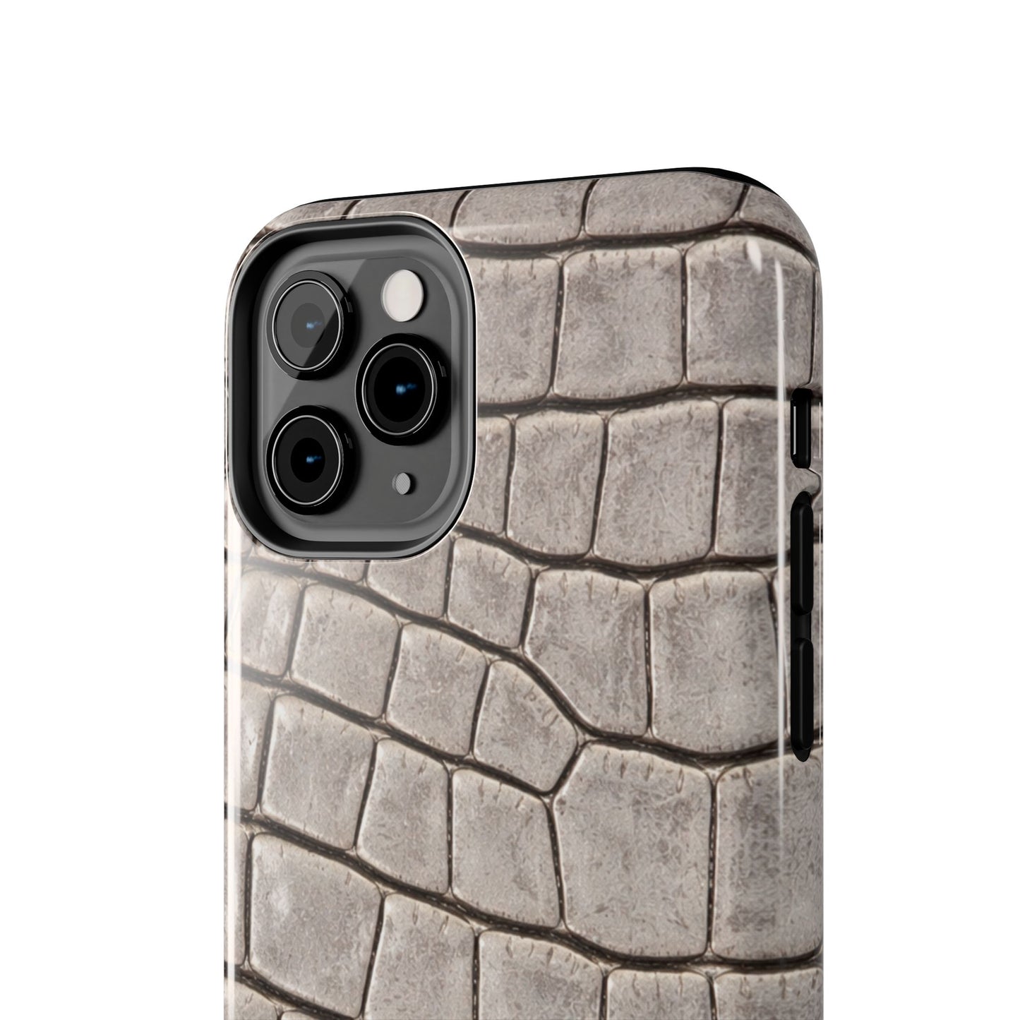 2000s Grey Crocodile - Protective Phone Case