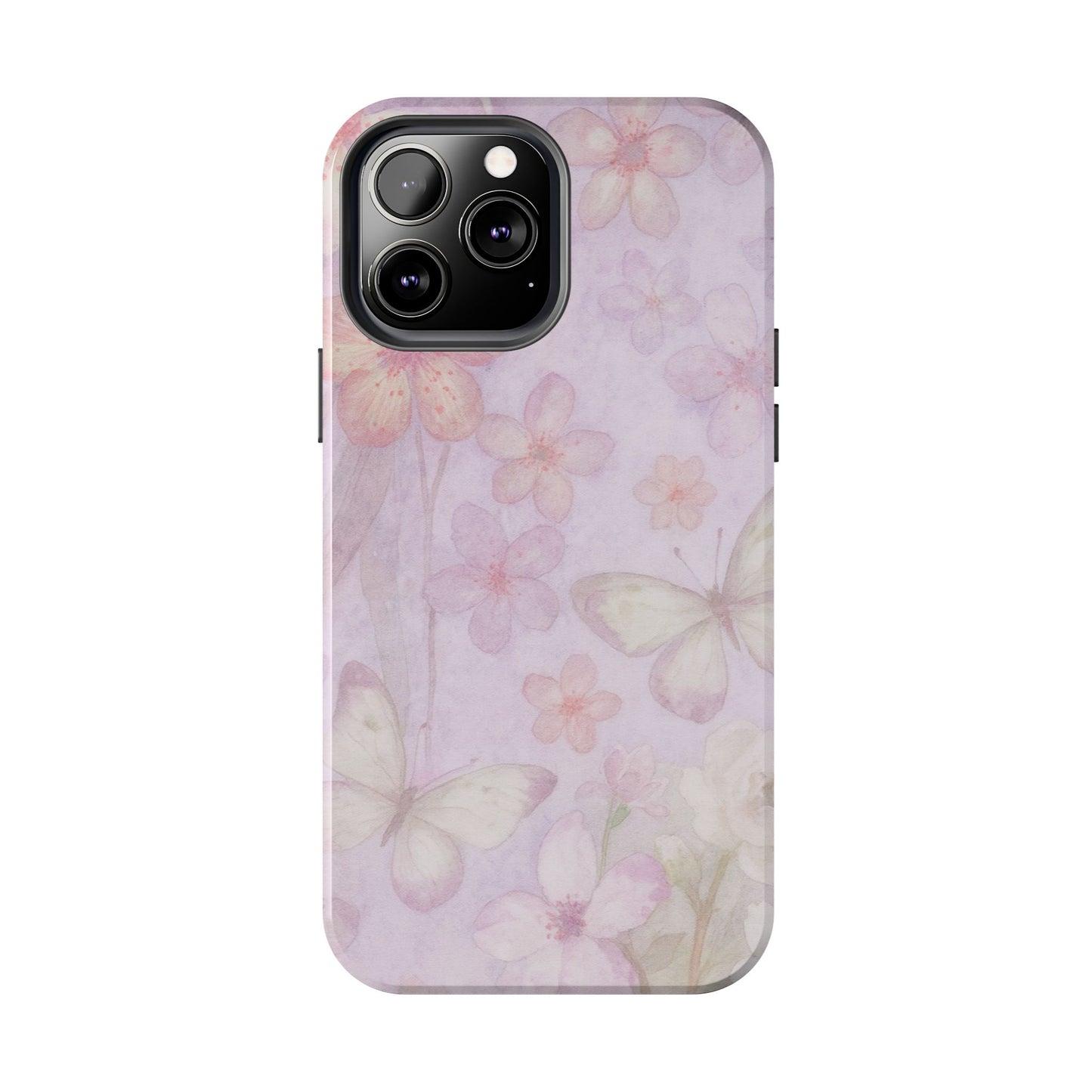 Lilac Butterfly - Protective Phone Case