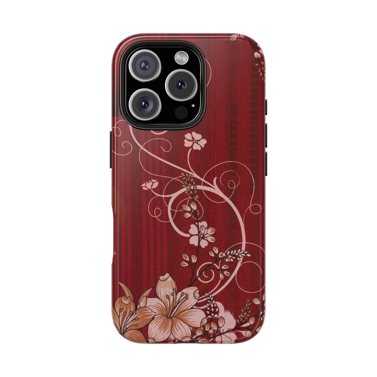 Crimson Bloom - Protective Phone Case