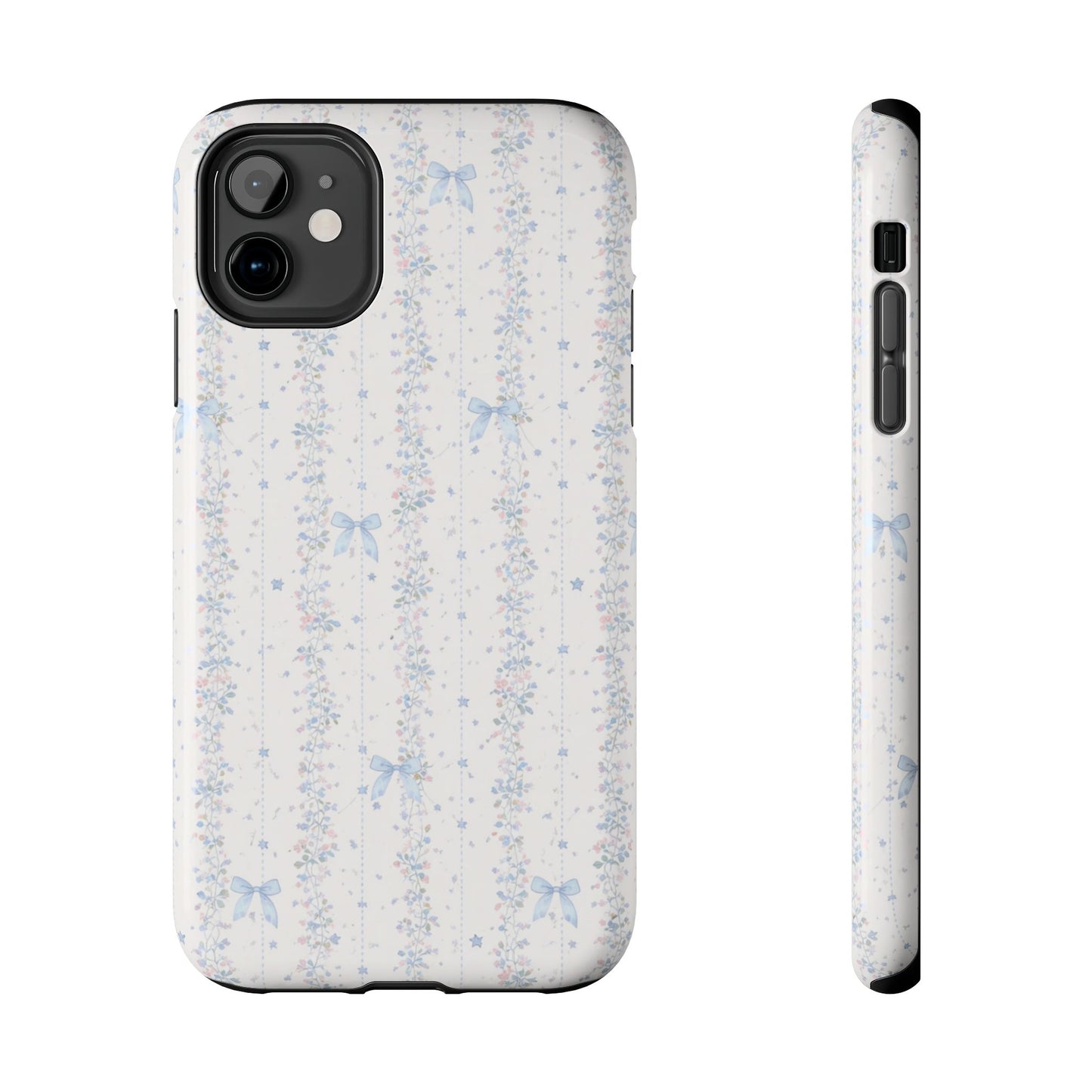 Bows and Stripes - Protective Phone Case