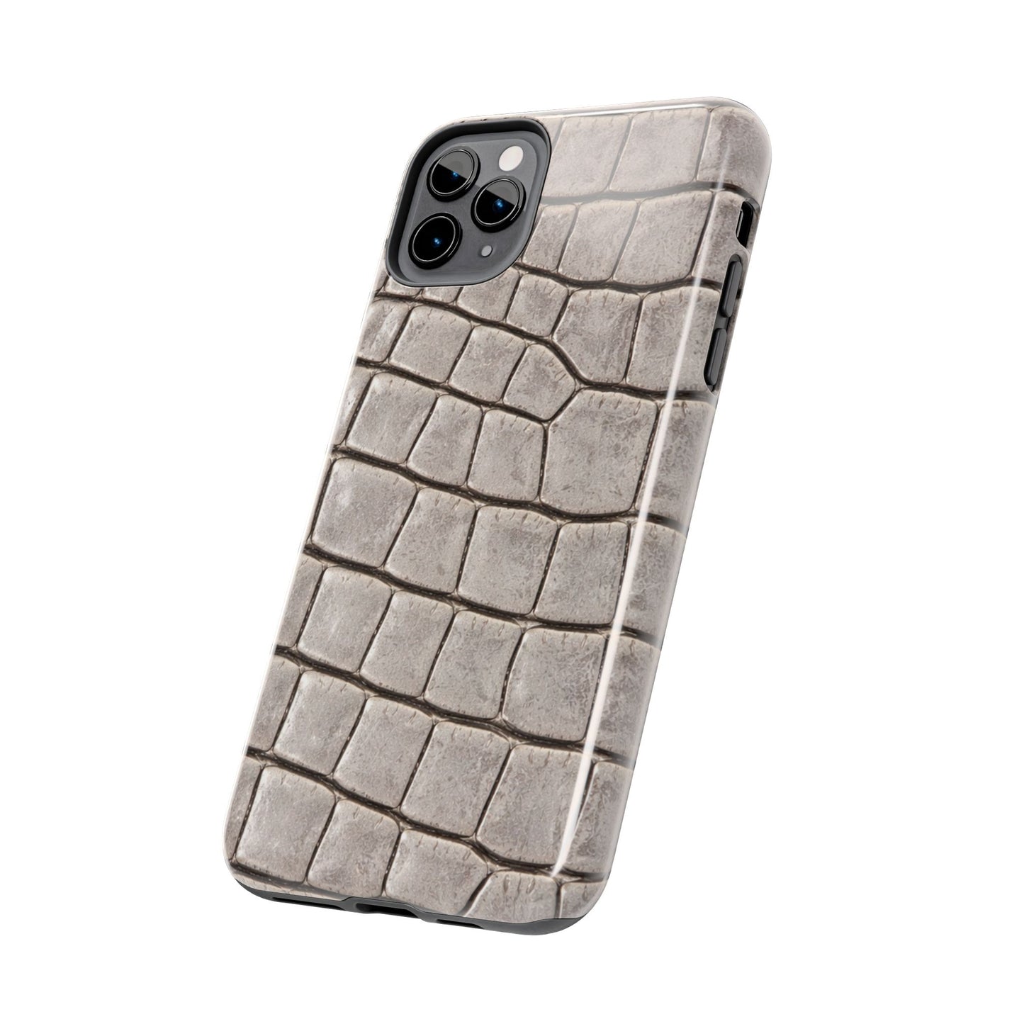 2000s Grey Crocodile - Protective Phone Case