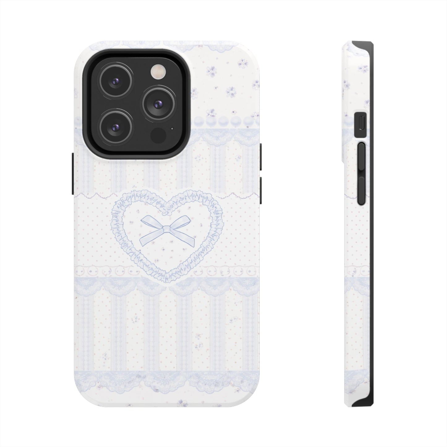 Coquette Blue Lace - Protective Phone Case