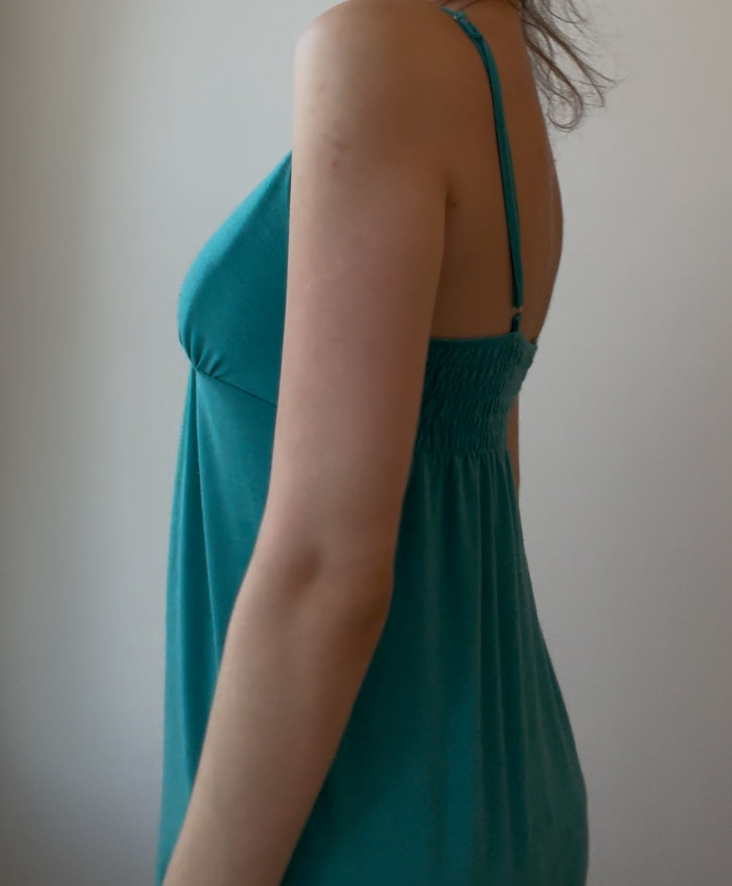 Y2K Teal Dress / Long Top