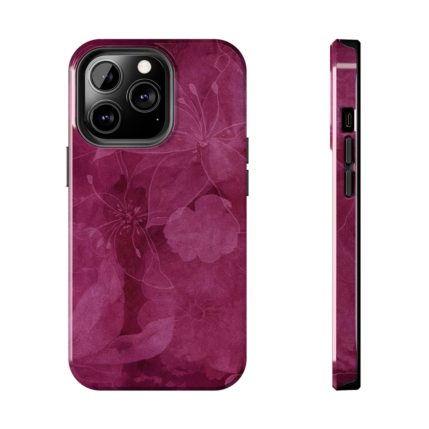 Magenta Petals - Protective Phone Case