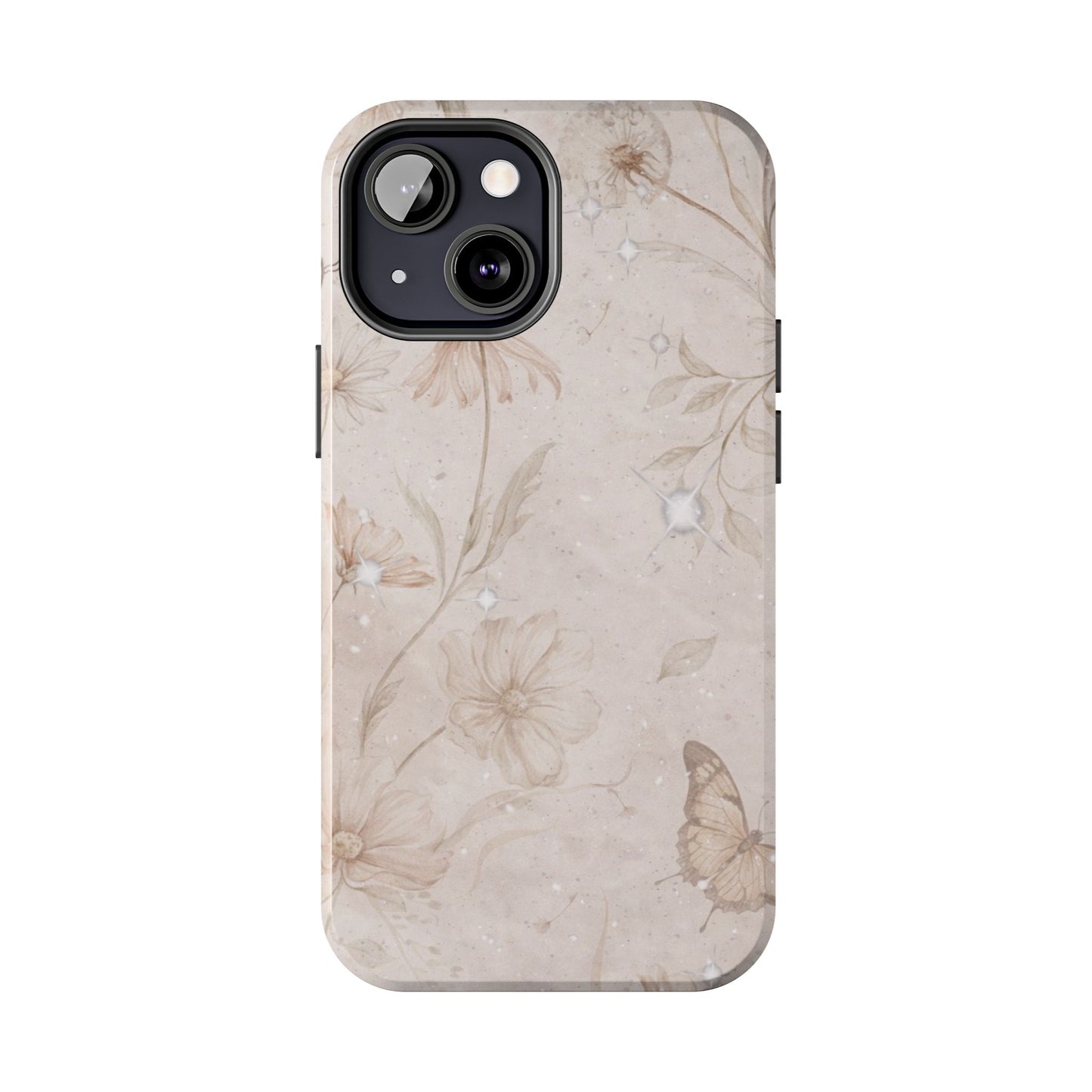 Beige Bloom - Protective Phone Case