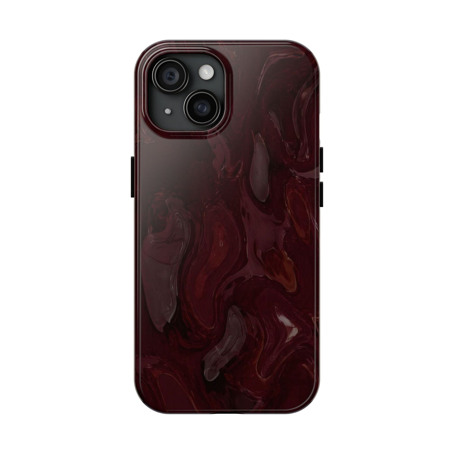 Glossy Maroon - Protective Phone Case