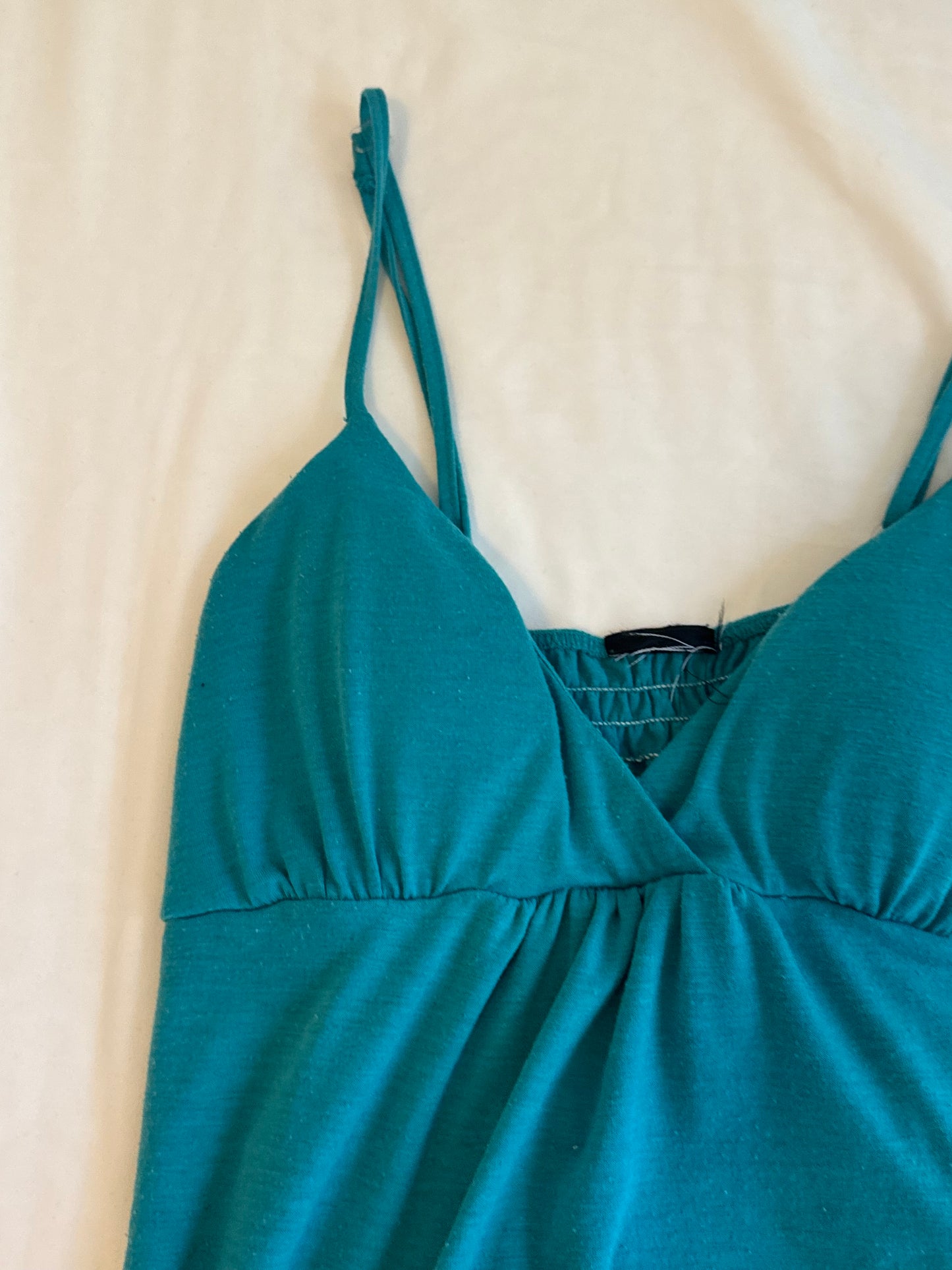 Y2K Teal Dress / Long Top