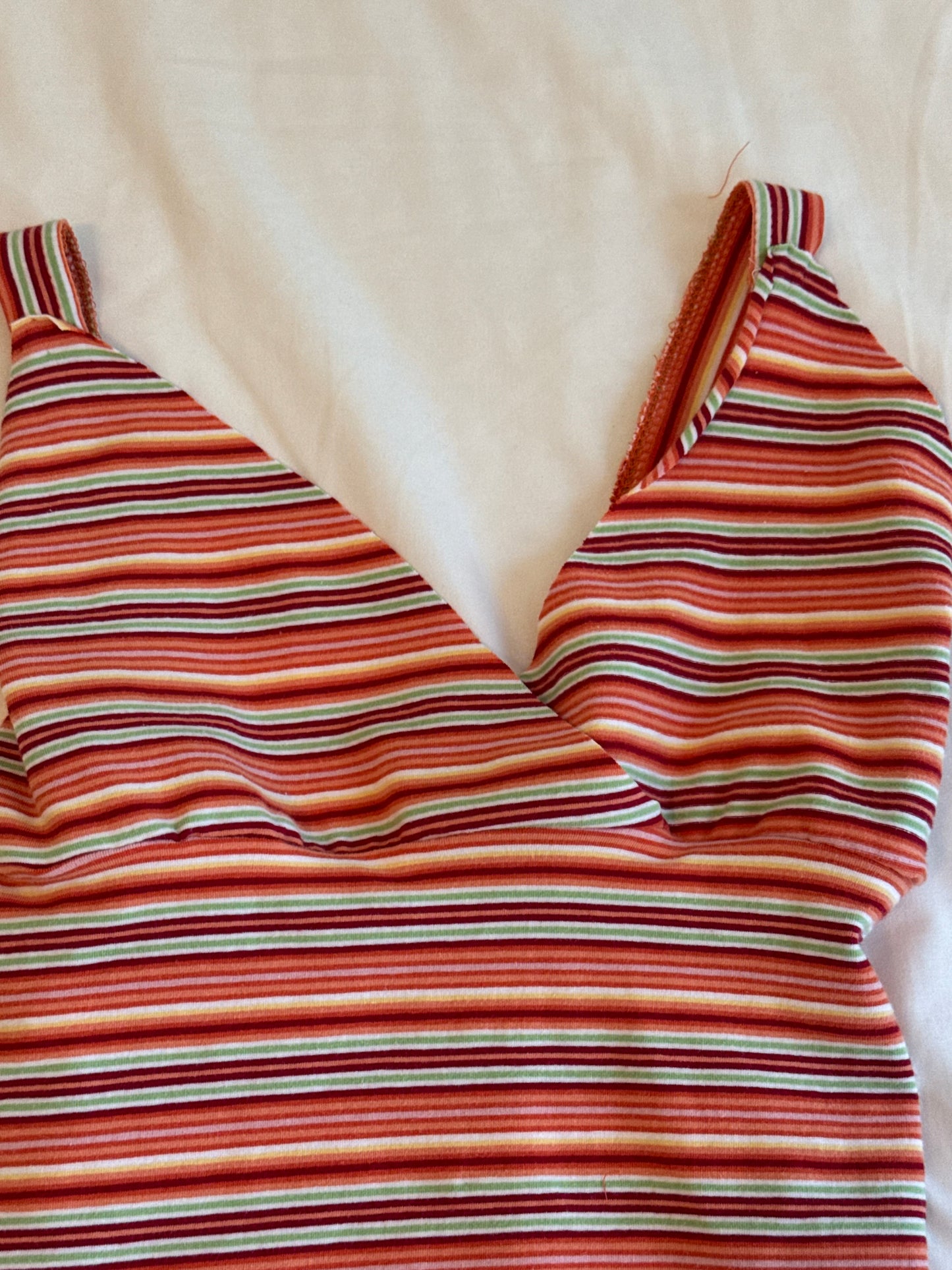 Orange Striped Cami