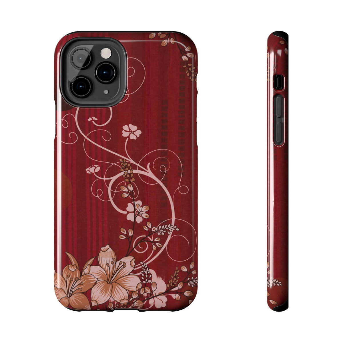 Crimson Bloom - Protective Phone Case