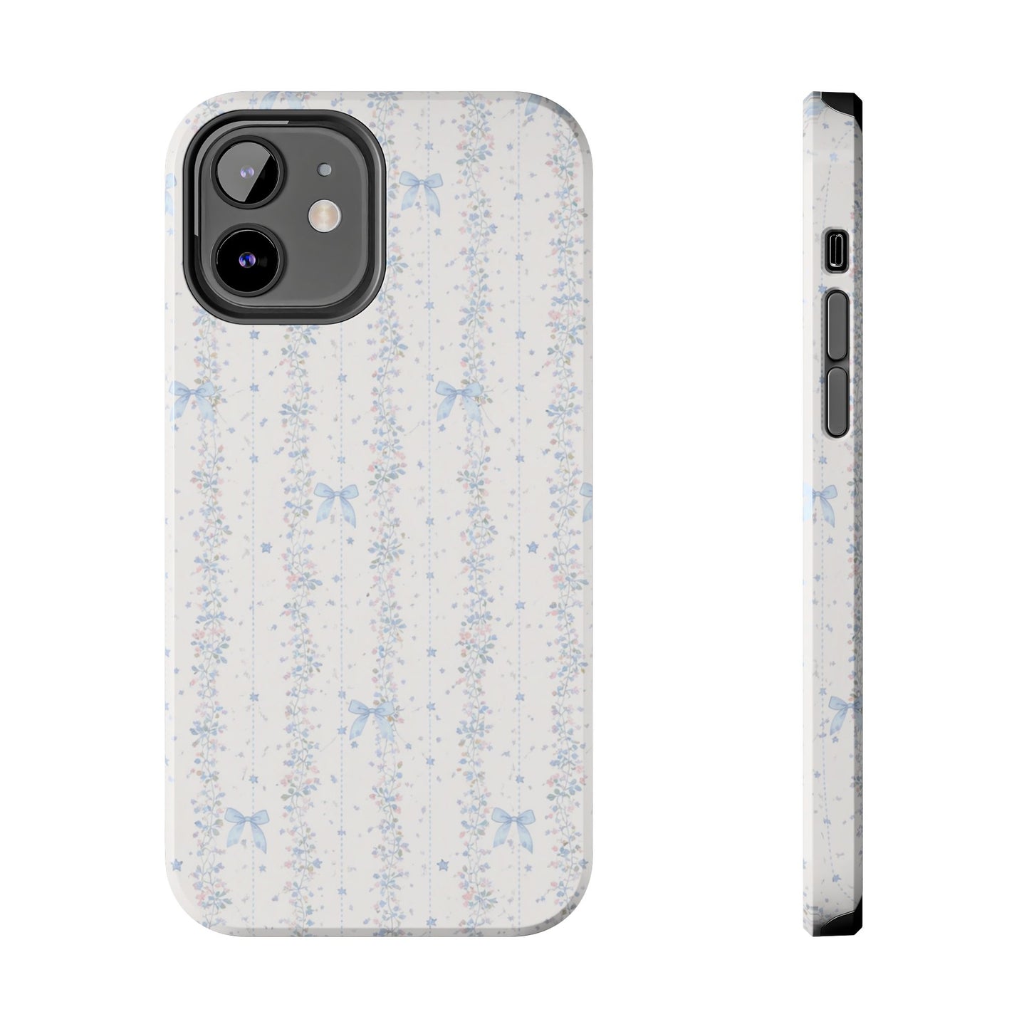 Bows and Stripes - Protective Phone Case