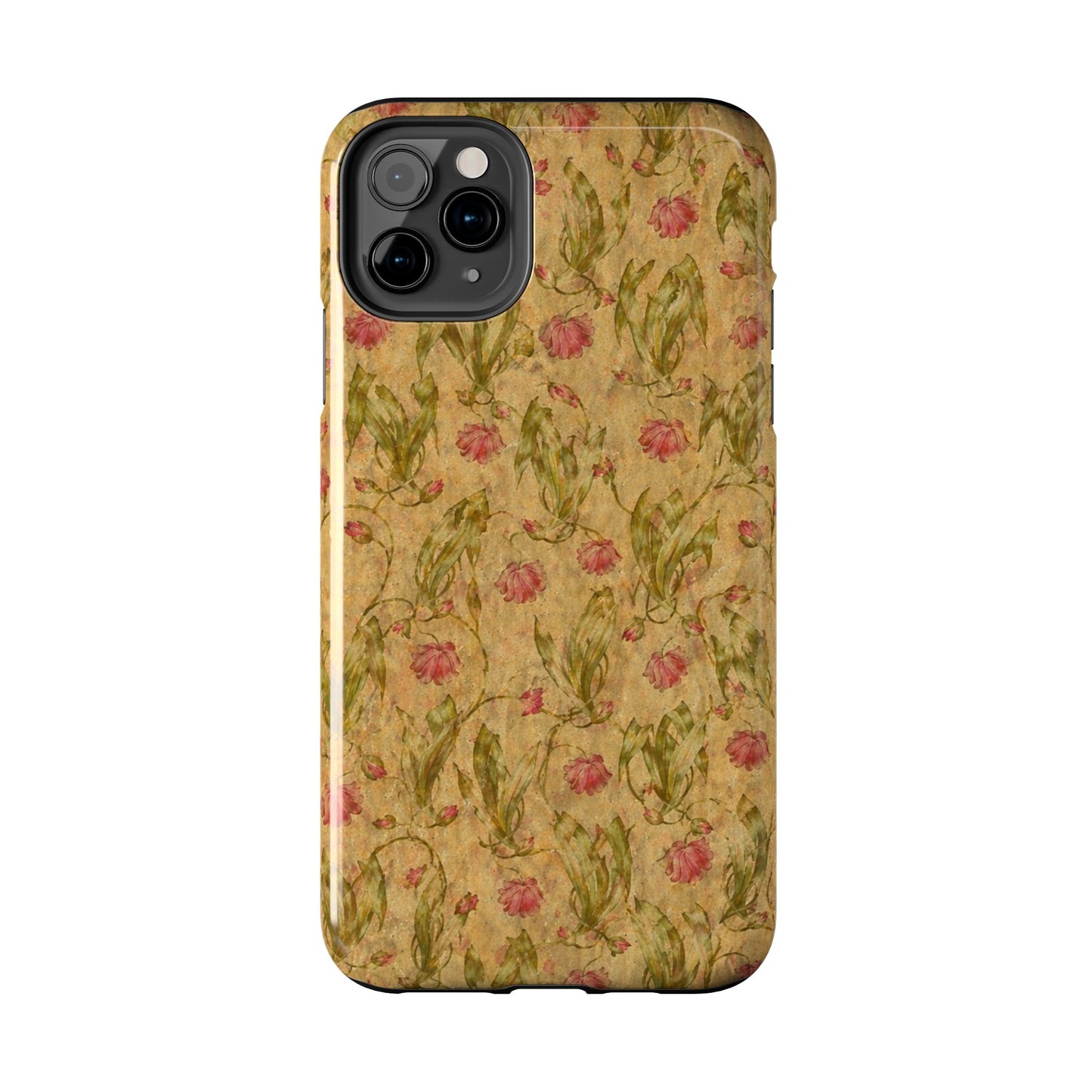 Roses on Aged Paper - Protective Phone Case