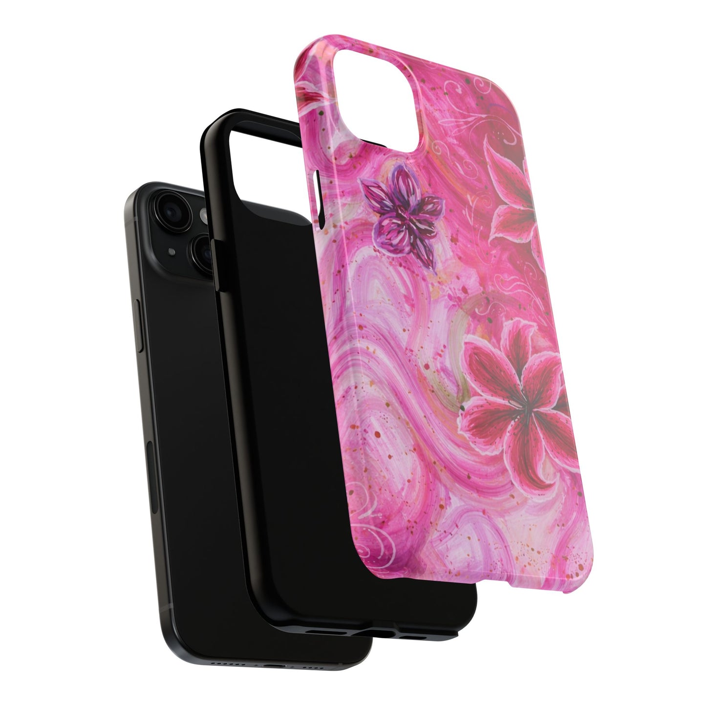 Watercolor Hibiscus - Protective Phone Case
