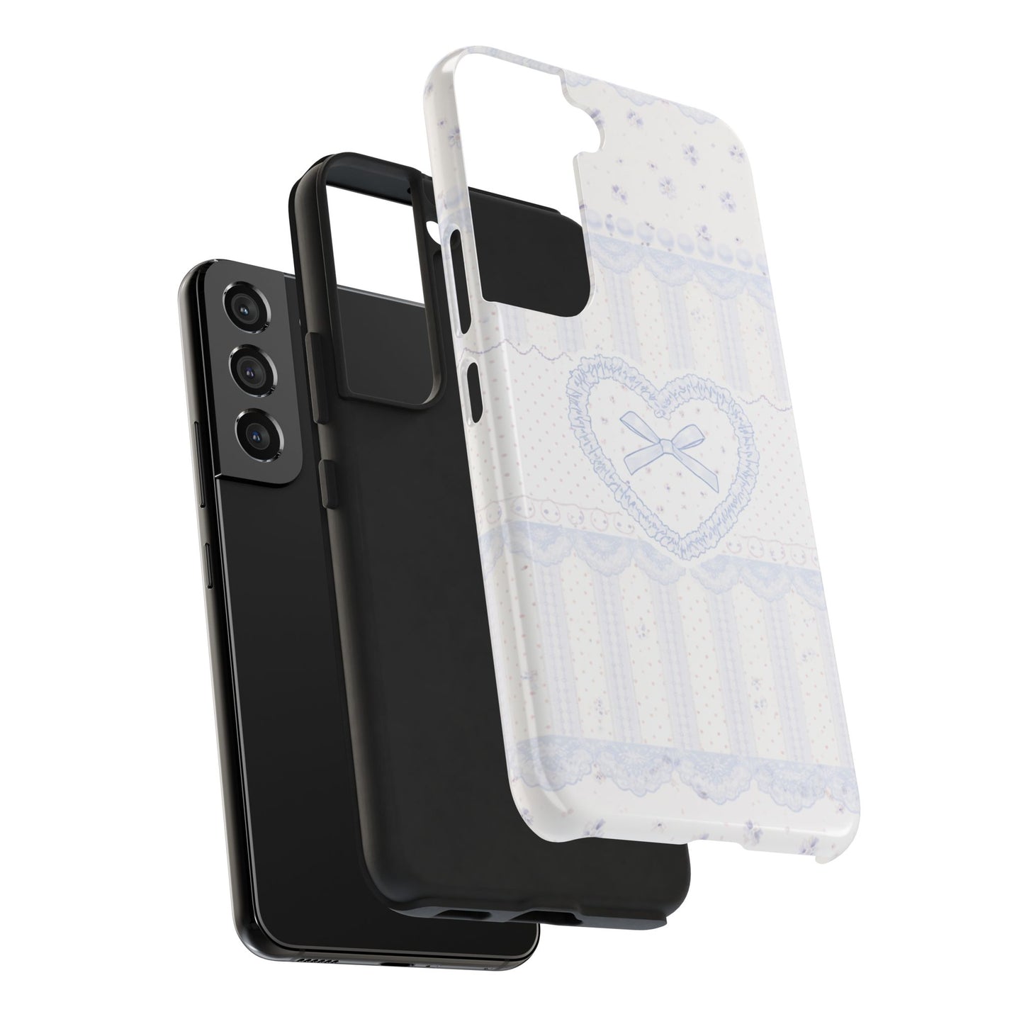 Coquette Blue Lace - Protective Phone Case
