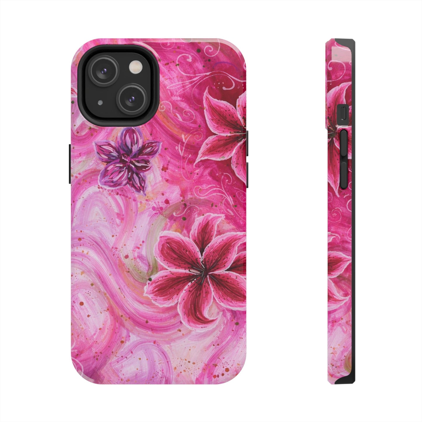 Watercolor Hibiscus - Protective Phone Case