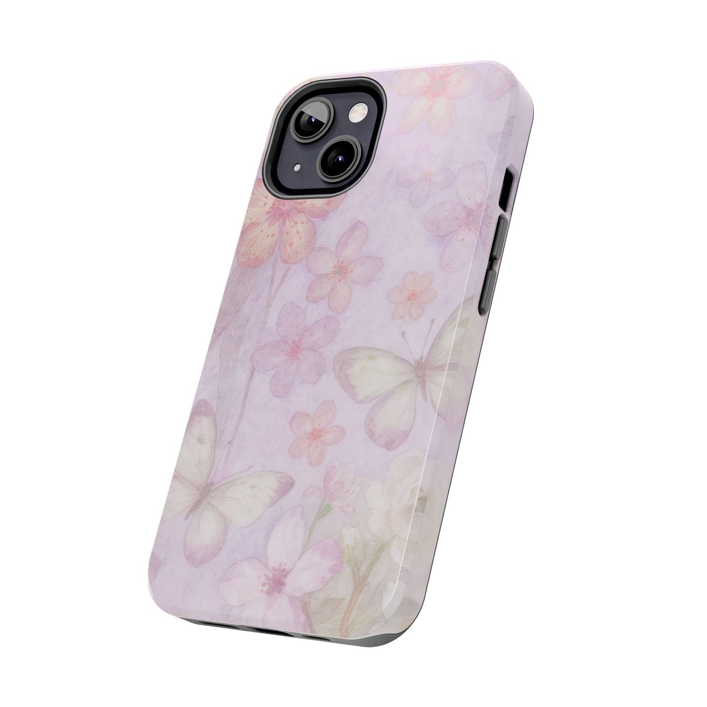 Lilac Butterfly - Protective Phone Case