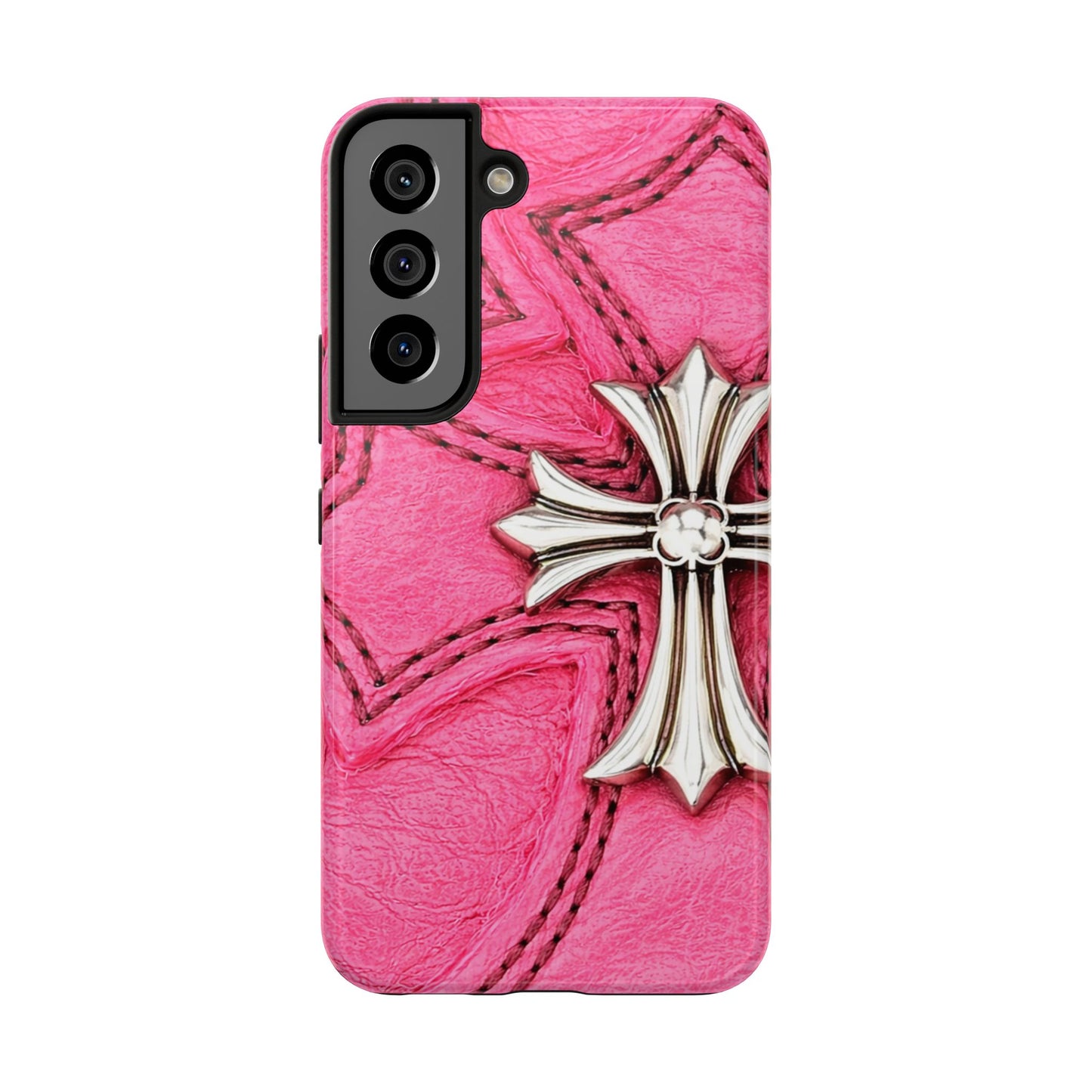 Pink Cross - Protective Phone Case