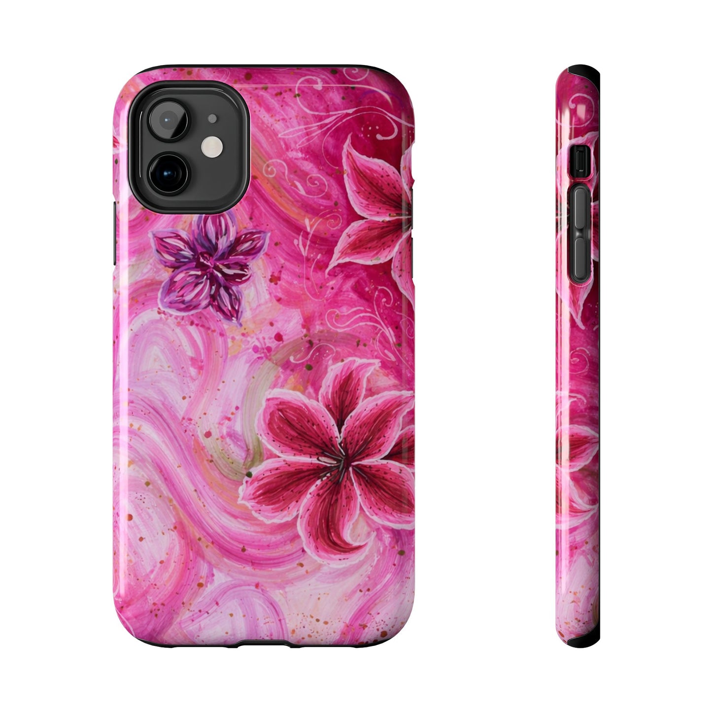 Watercolor Hibiscus - Protective Phone Case