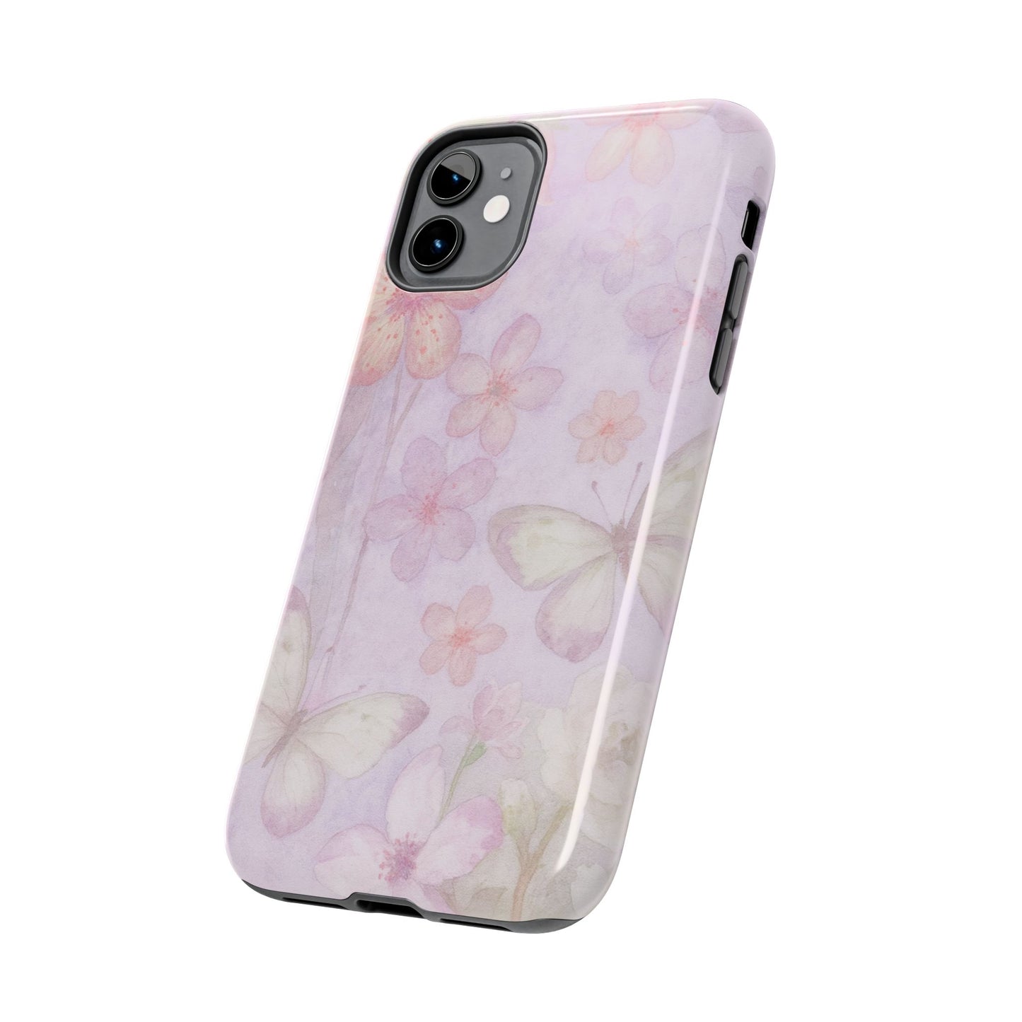 Lilac Butterfly - Protective Phone Case