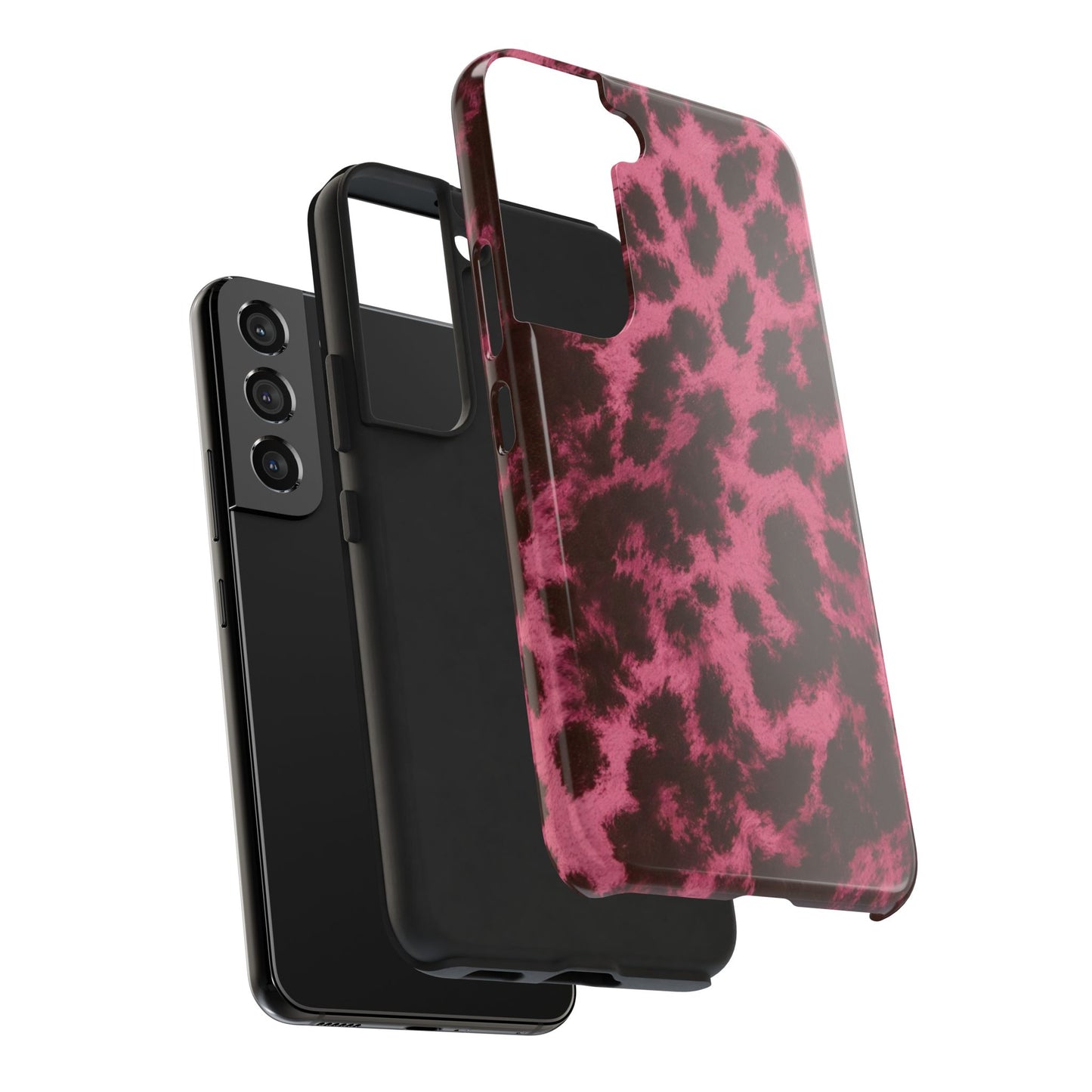 Pink Leopard Print - Protective Phone Case