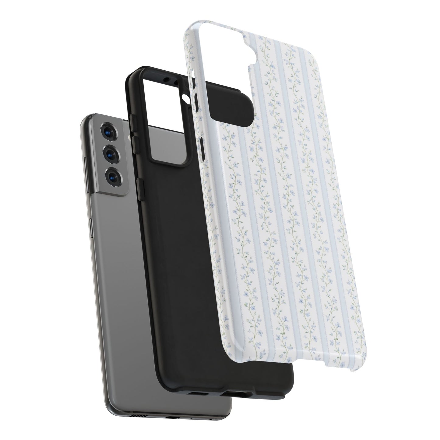 Vintage Blue Vine - Protective Phone Case