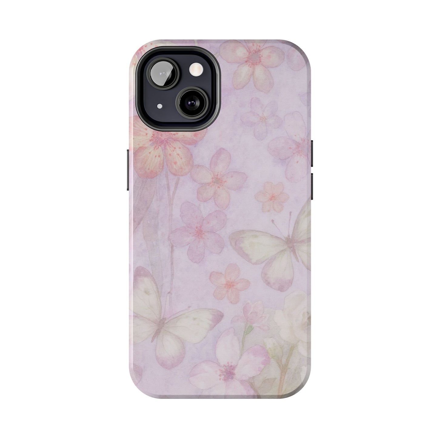 Lilac Butterfly - Protective Phone Case